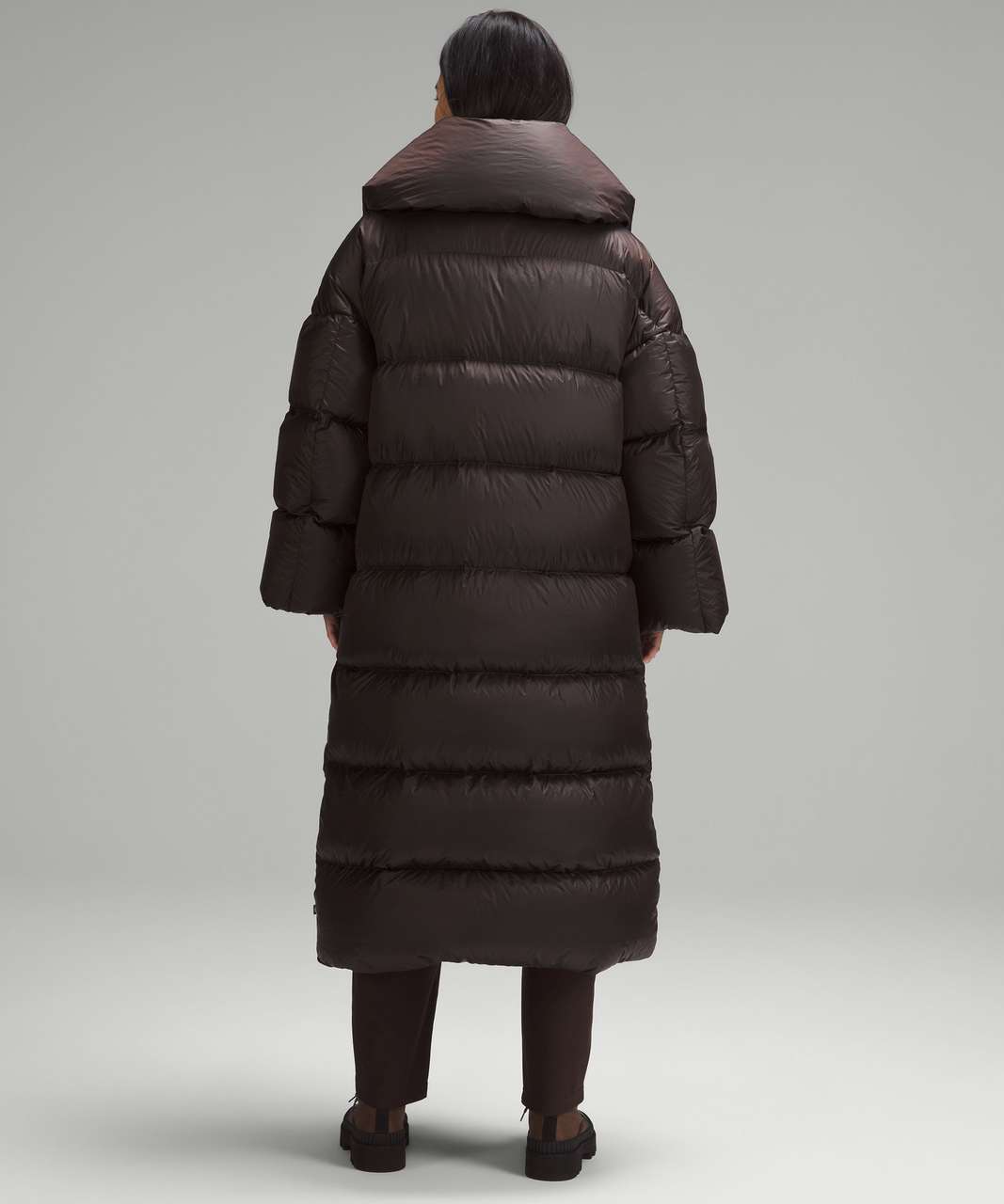 Lululemon Down-Filled Long Puffer Jacket - Espresso / Dark Ash