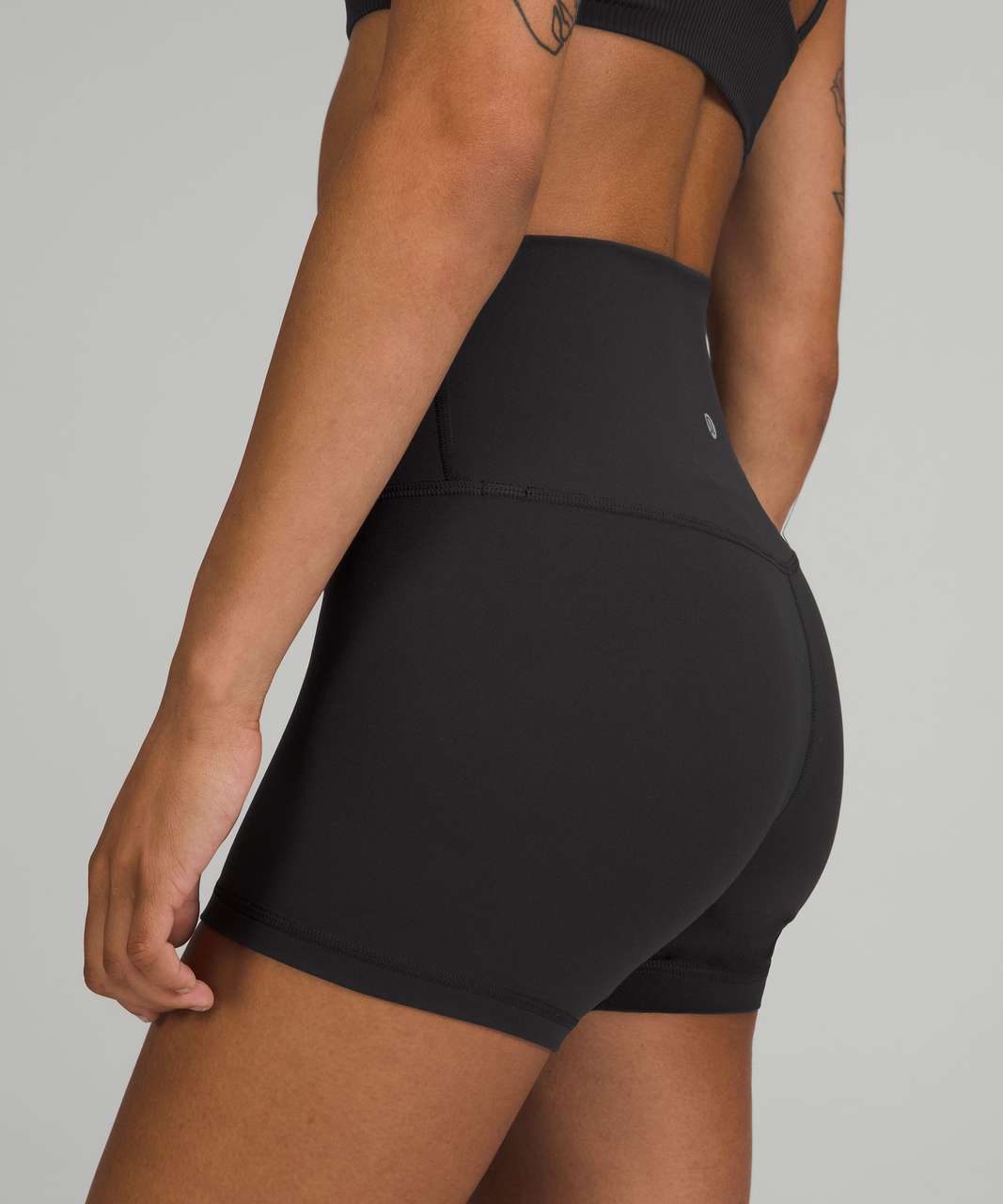 Lululemon Unlimit High Rise Short 8 *Mesh - Black - lulu fanatics