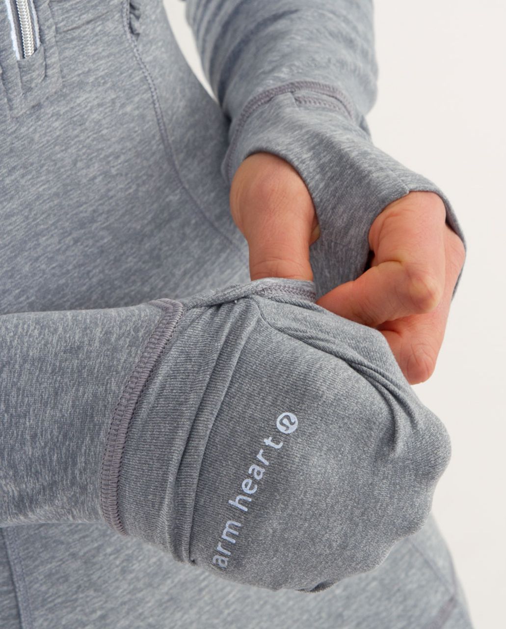 Lululemon Run:  Your Heart Out Pullover - Heathered Blurred Grey