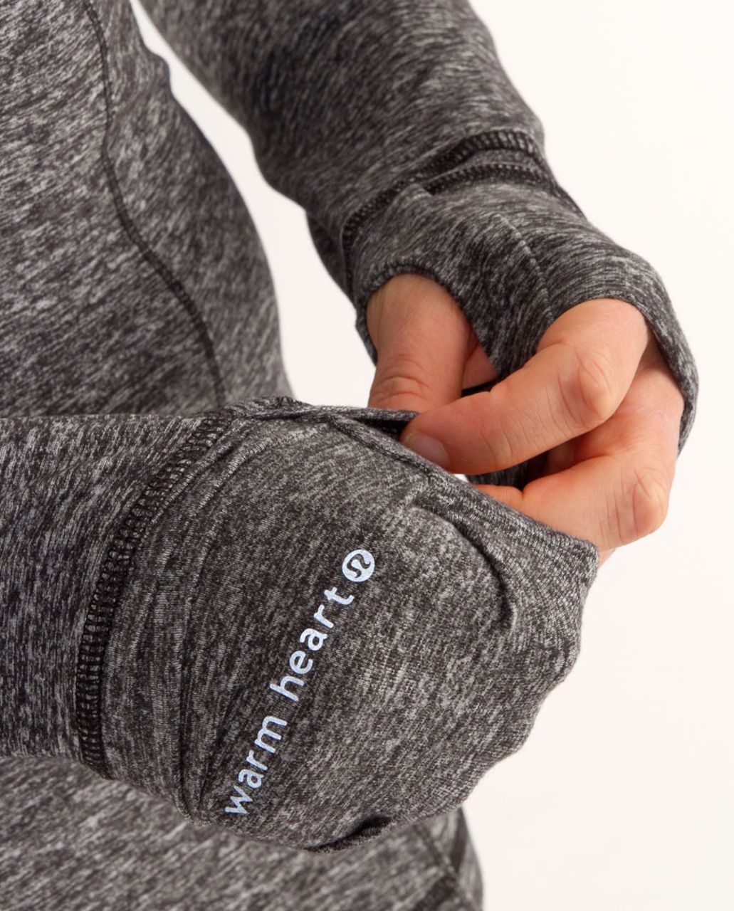 Lululemon Run:  Your Heart Out Pullover - Heathered Black