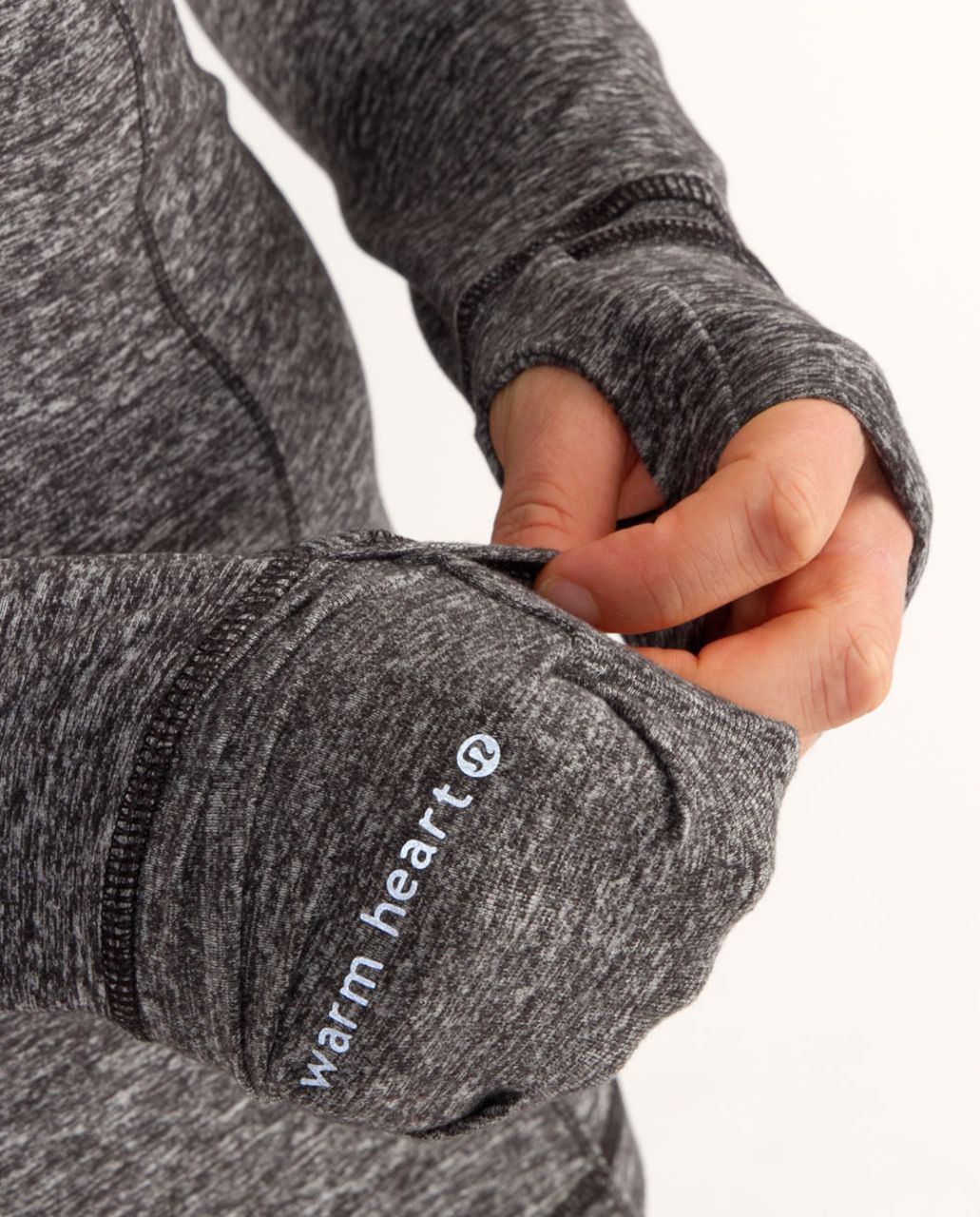 Lululemon Run: Your Heart Out Pullover - Heathered Black - lulu 