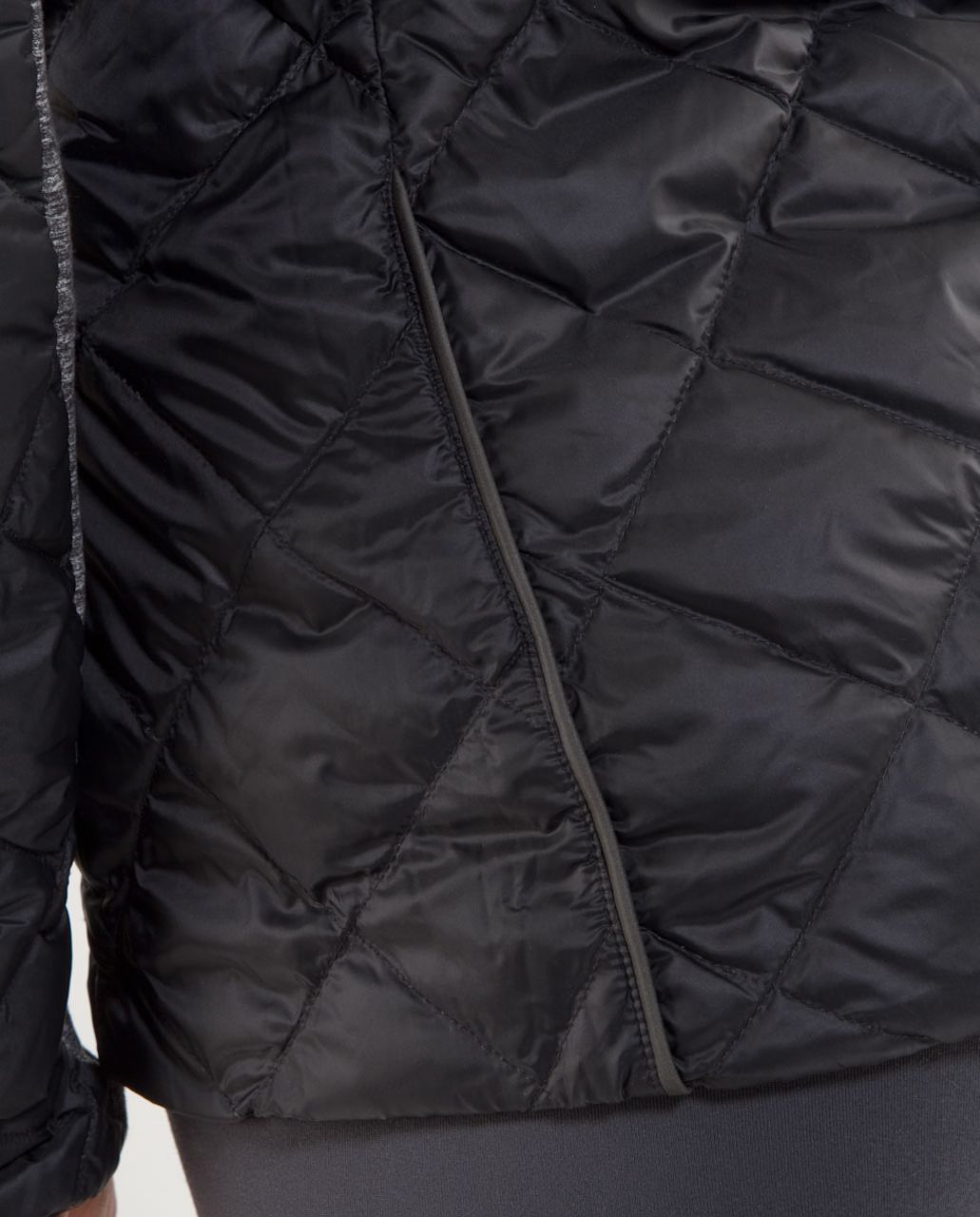 Lululemon Run:  Turn Around Jacket - Black /  Grey Houndstooth