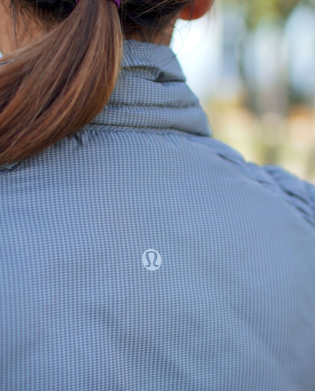 Lululemon Run:  Turn Around Jacket - Black /  Grey Houndstooth