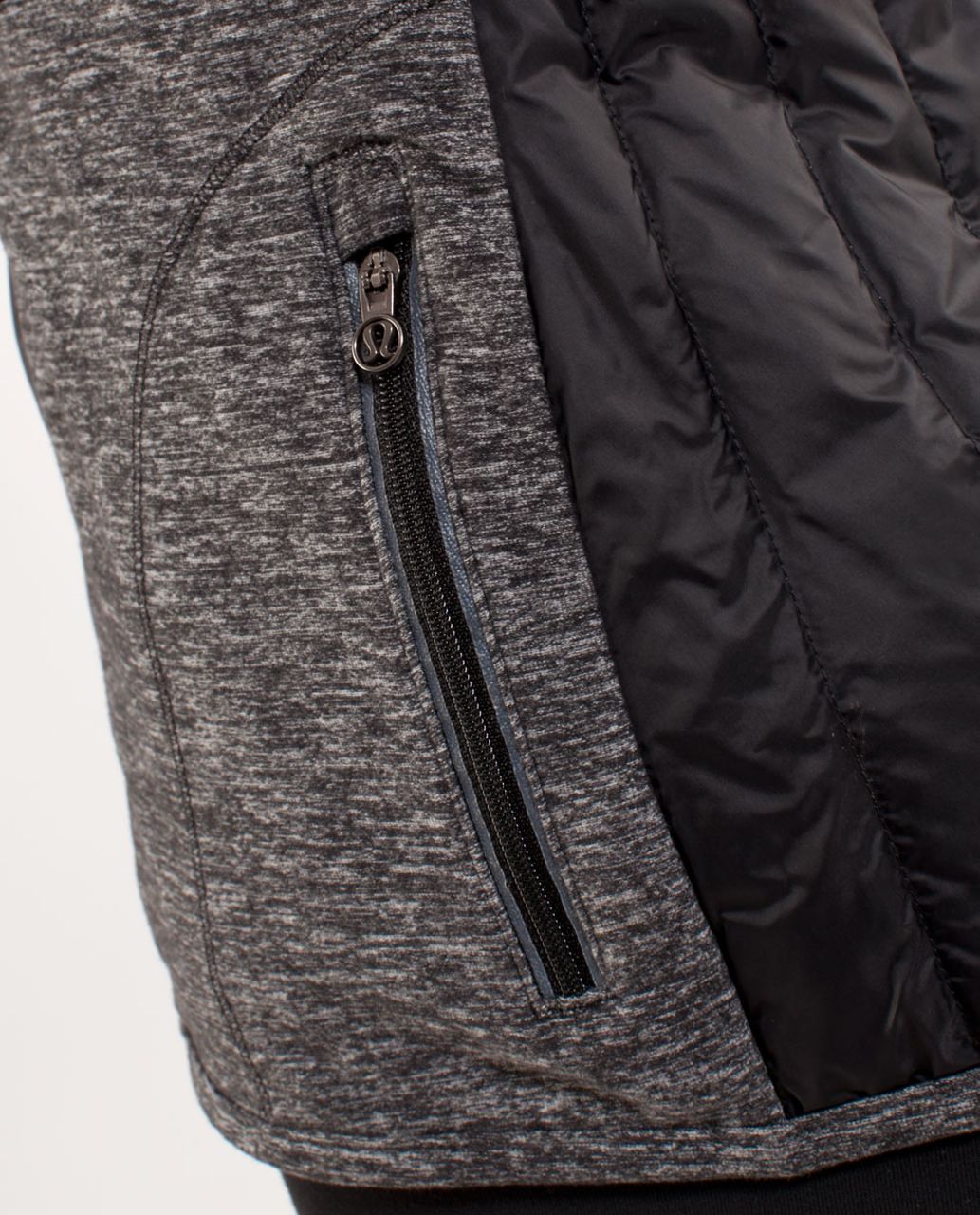 Lululemon Run:  Turn Around Vest - Black /  Heathered Black /  Grey Houndstooh