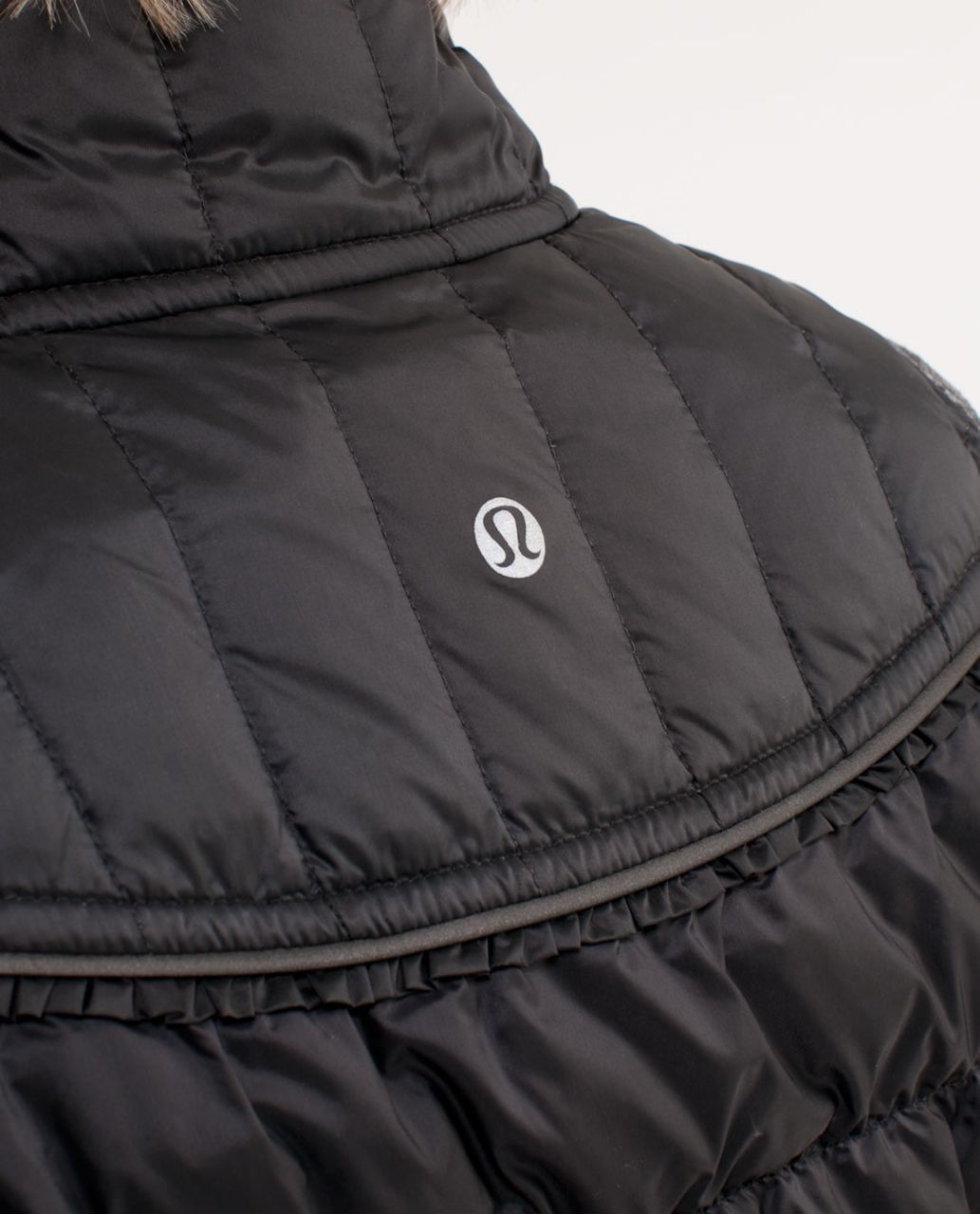 Lululemon Run:  Turn Around Vest - Black /  Heathered Black /  Grey Houndstooh