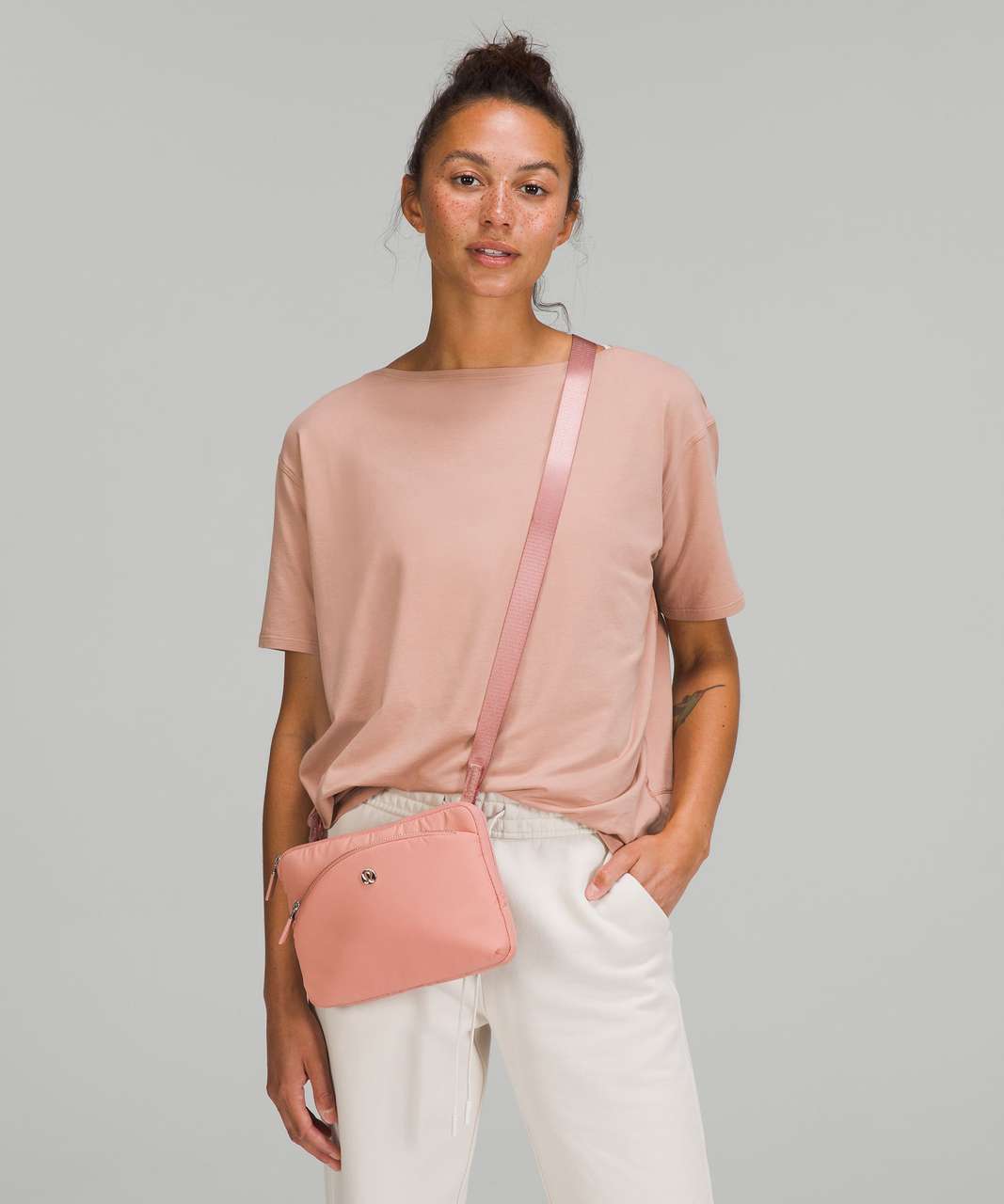 Lululemon Curved Lines Crossbody Bag - Pink Pastel