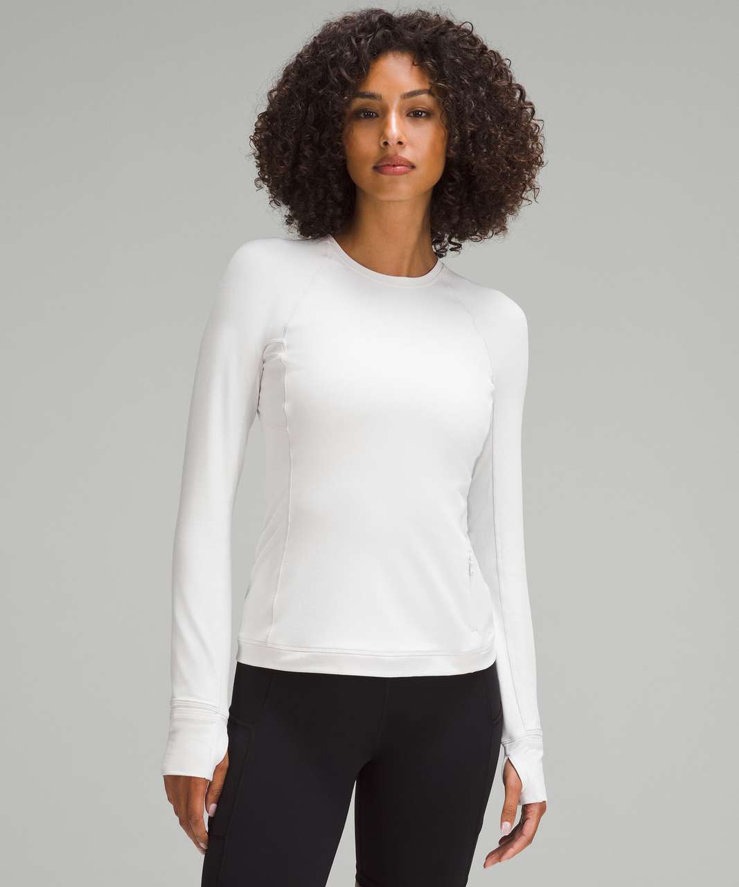 Lululemon Its Rulu Run Long-Sleeve Shirt - Light Vapor - lulu fanatics