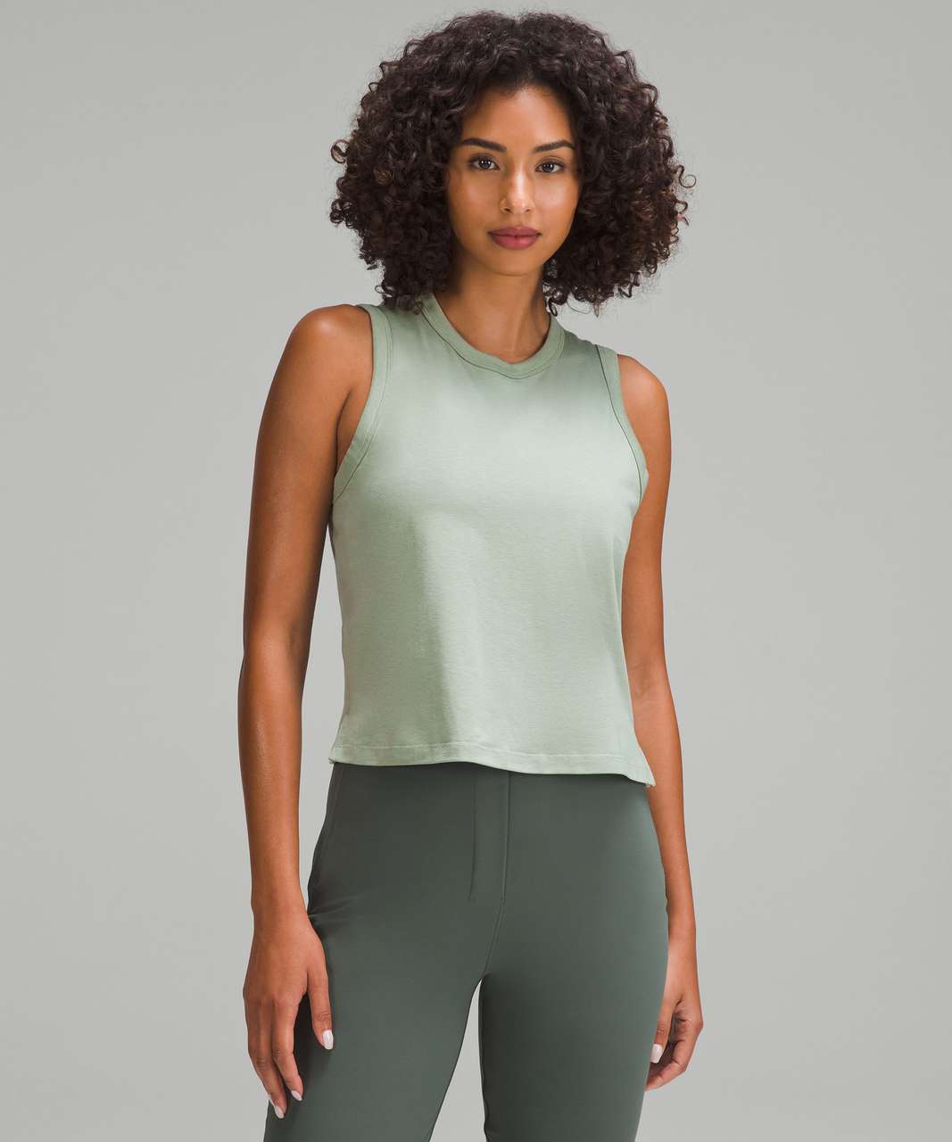 Lululemon Classic-Fit Cotton-Blend Tank Top - Palm Court