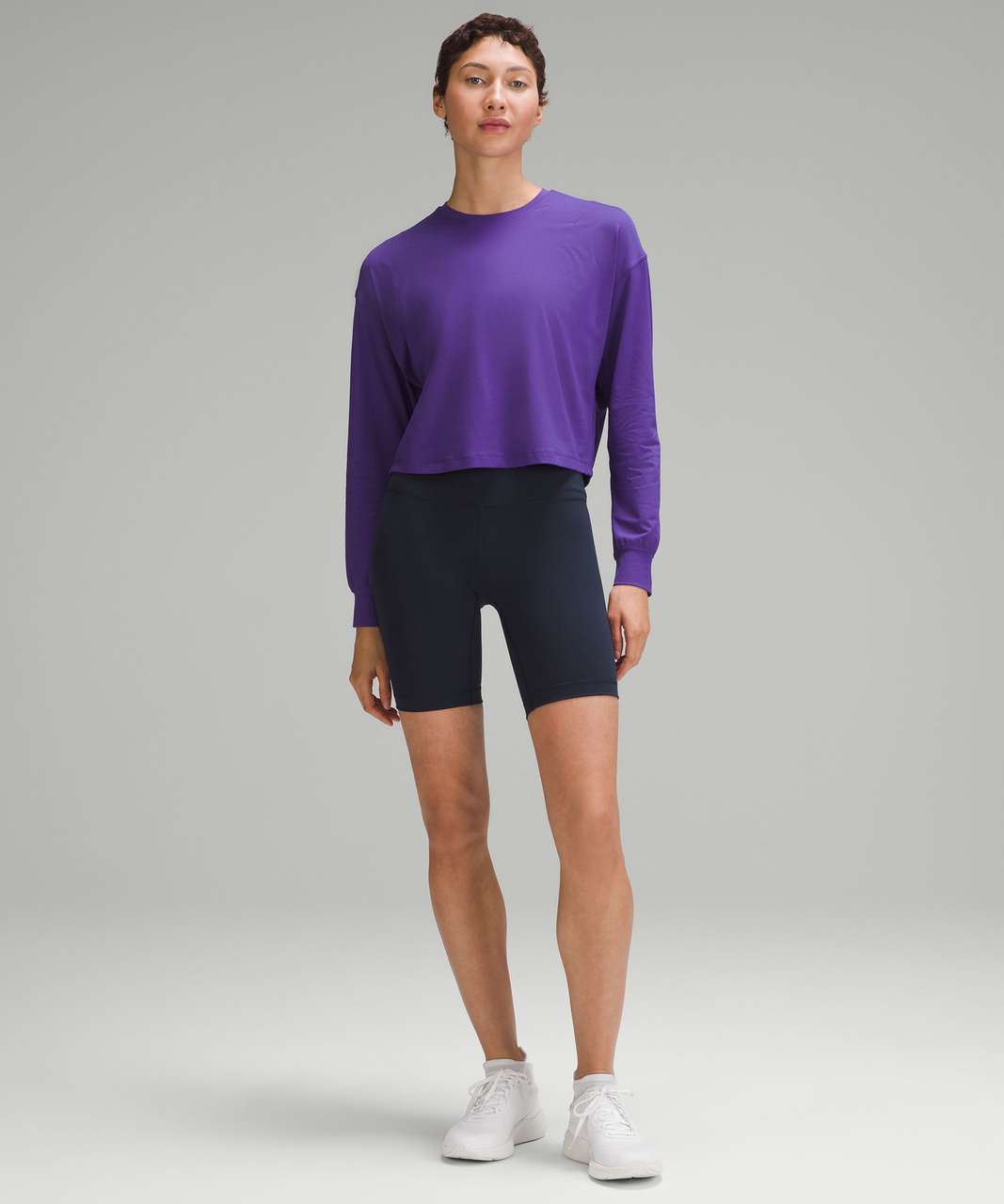 Lululemon Abrasion-Resistant Training Long-Sleeve Shirt - Petrol Purple