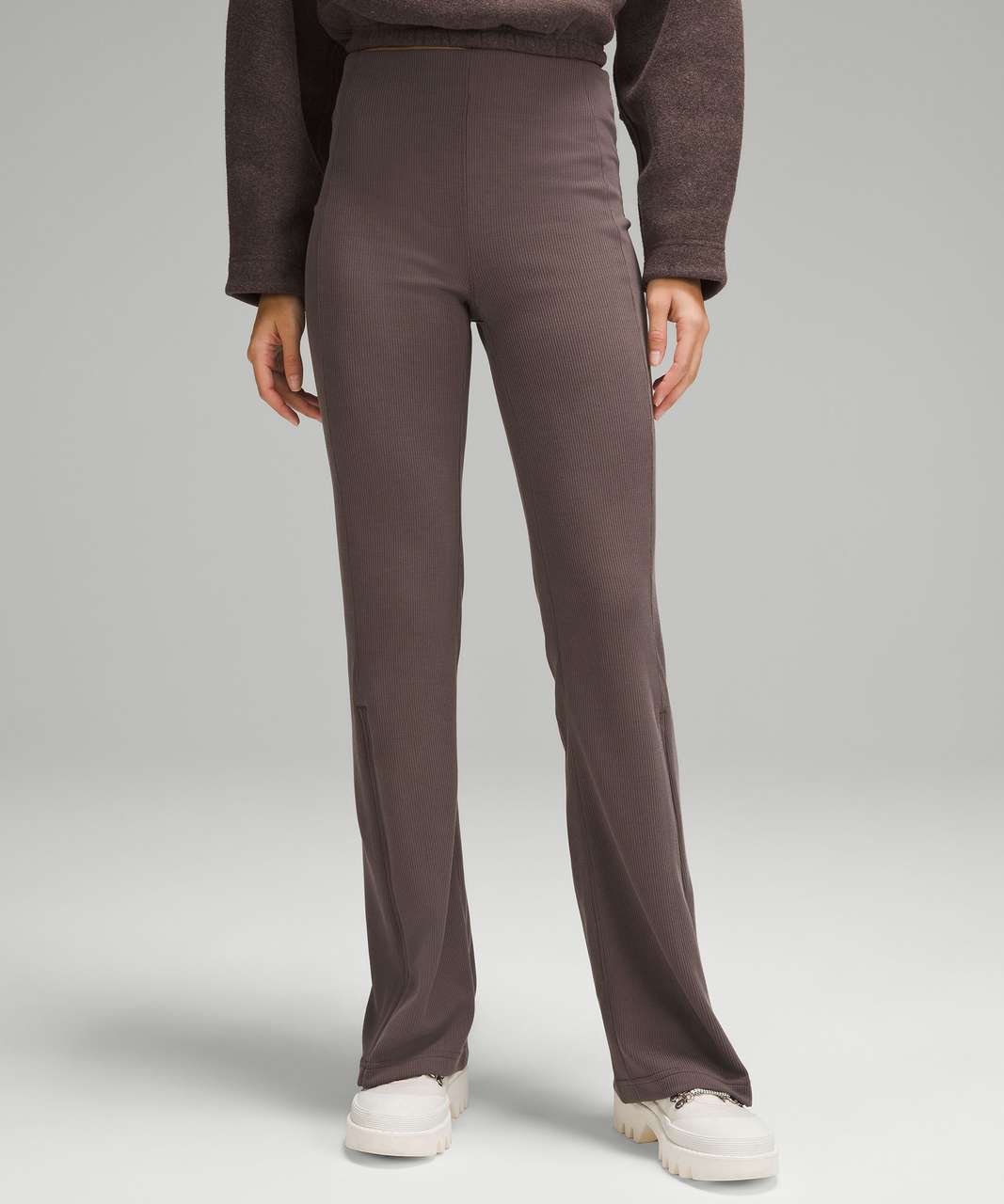 Tall Soft Rib Flared Trousers