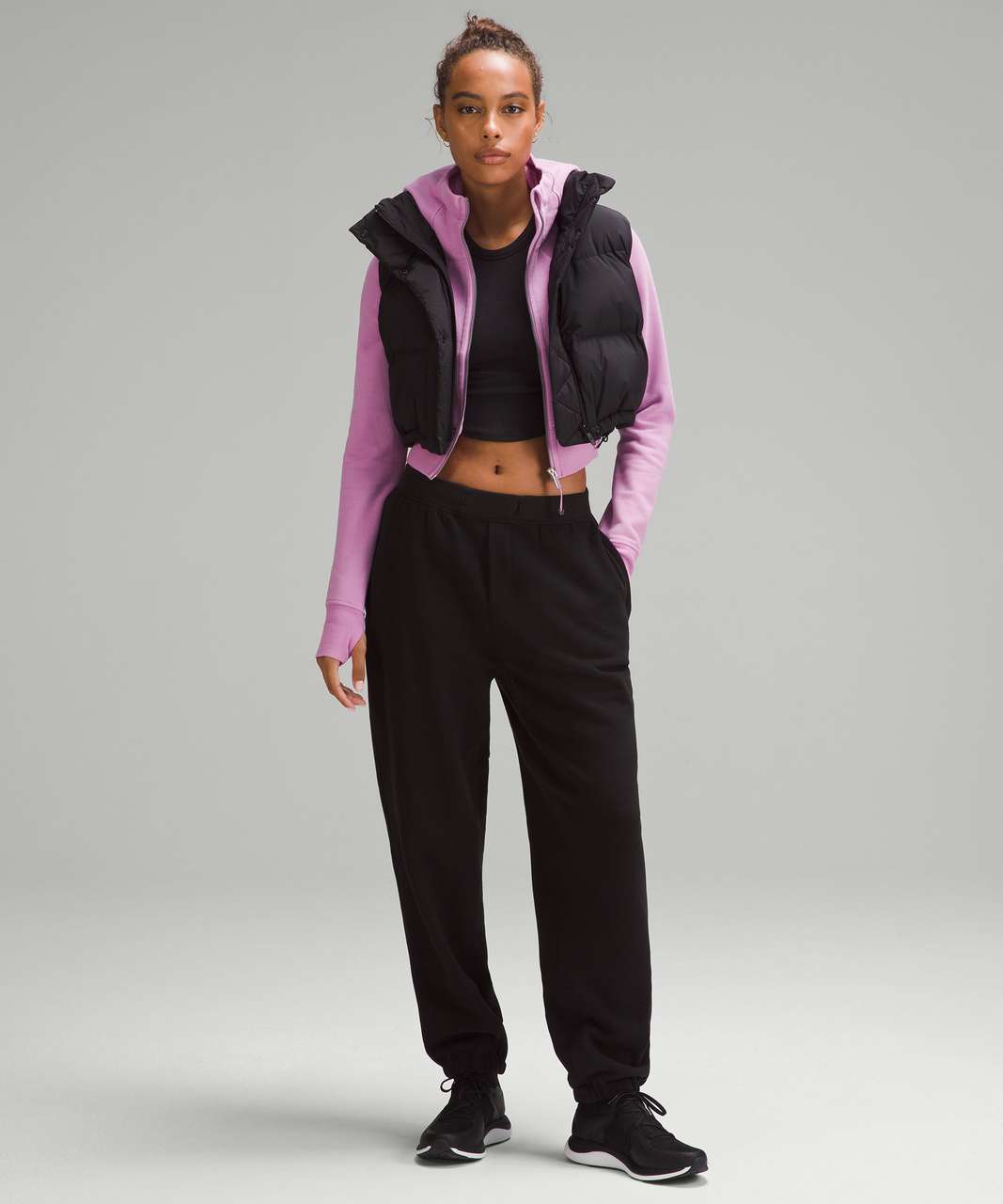 Lululemon Scuba Full-Zip Cropped Hoodie - Dahlia Mauve