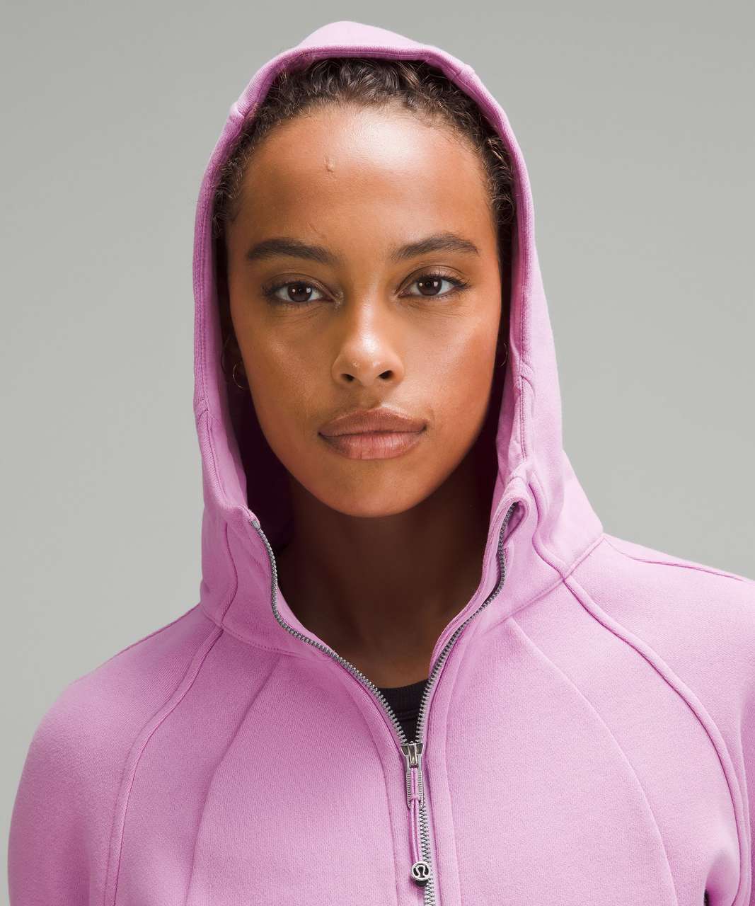 Lululemon Scuba Full-Zip Cropped Hoodie - Dahlia Mauve - lulu fanatics