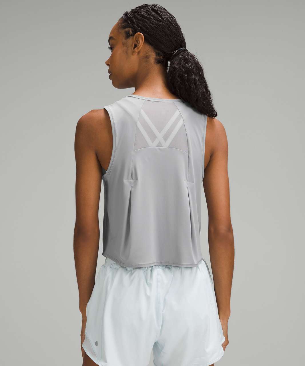 Lululemon Sculpt Cropped Tank Top - Rhino Grey