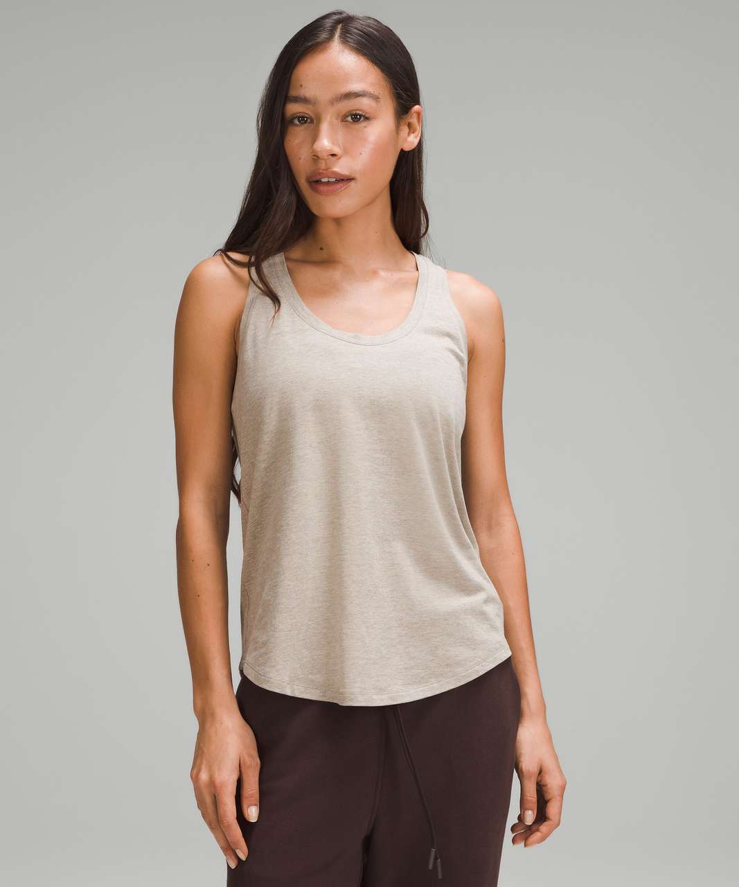 Lululemon - White Brown Yoga Tank Top Unknown