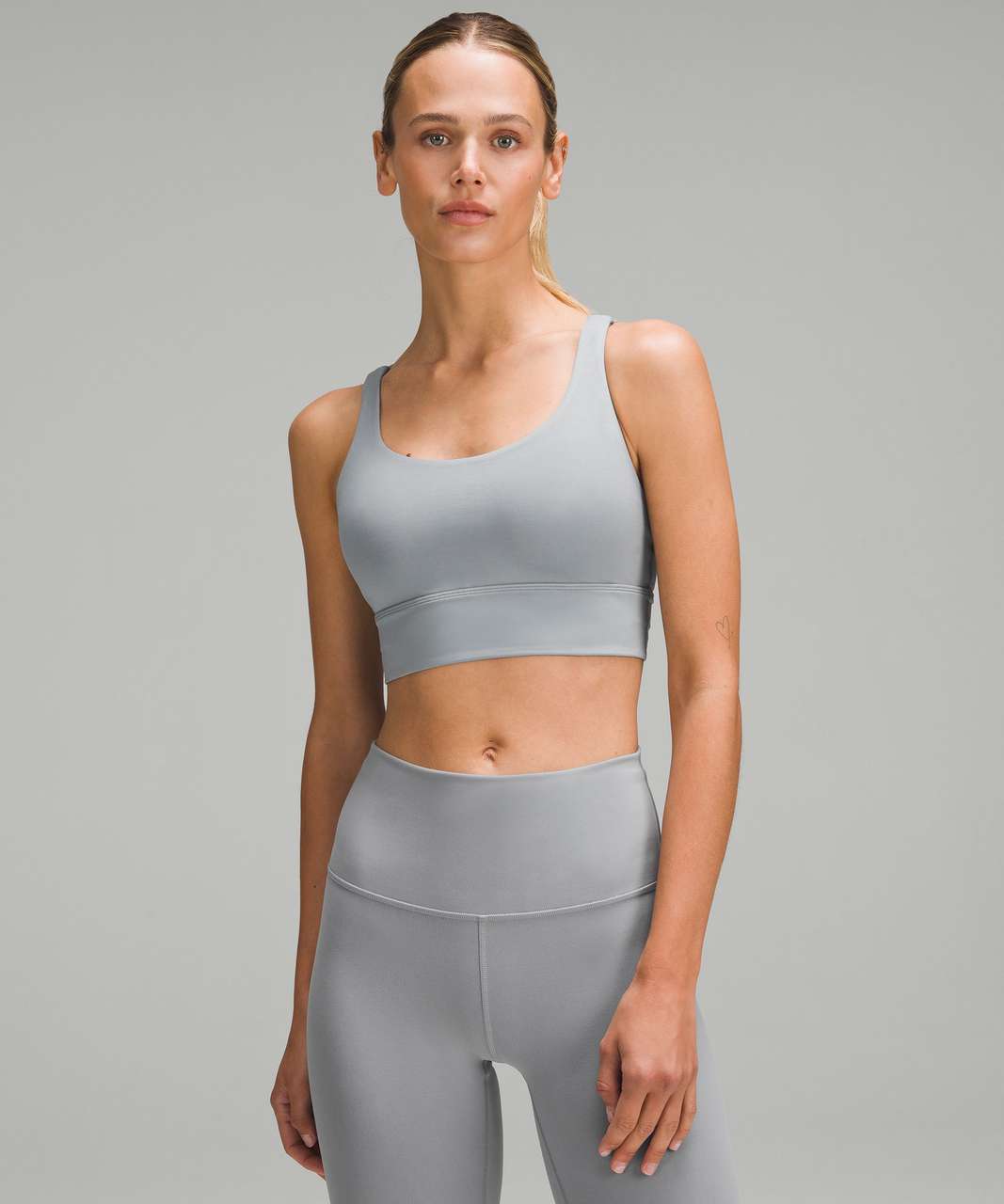 Lululemon Energy Longline Bra *Medium Support, B–D Cups - Rhino Grey