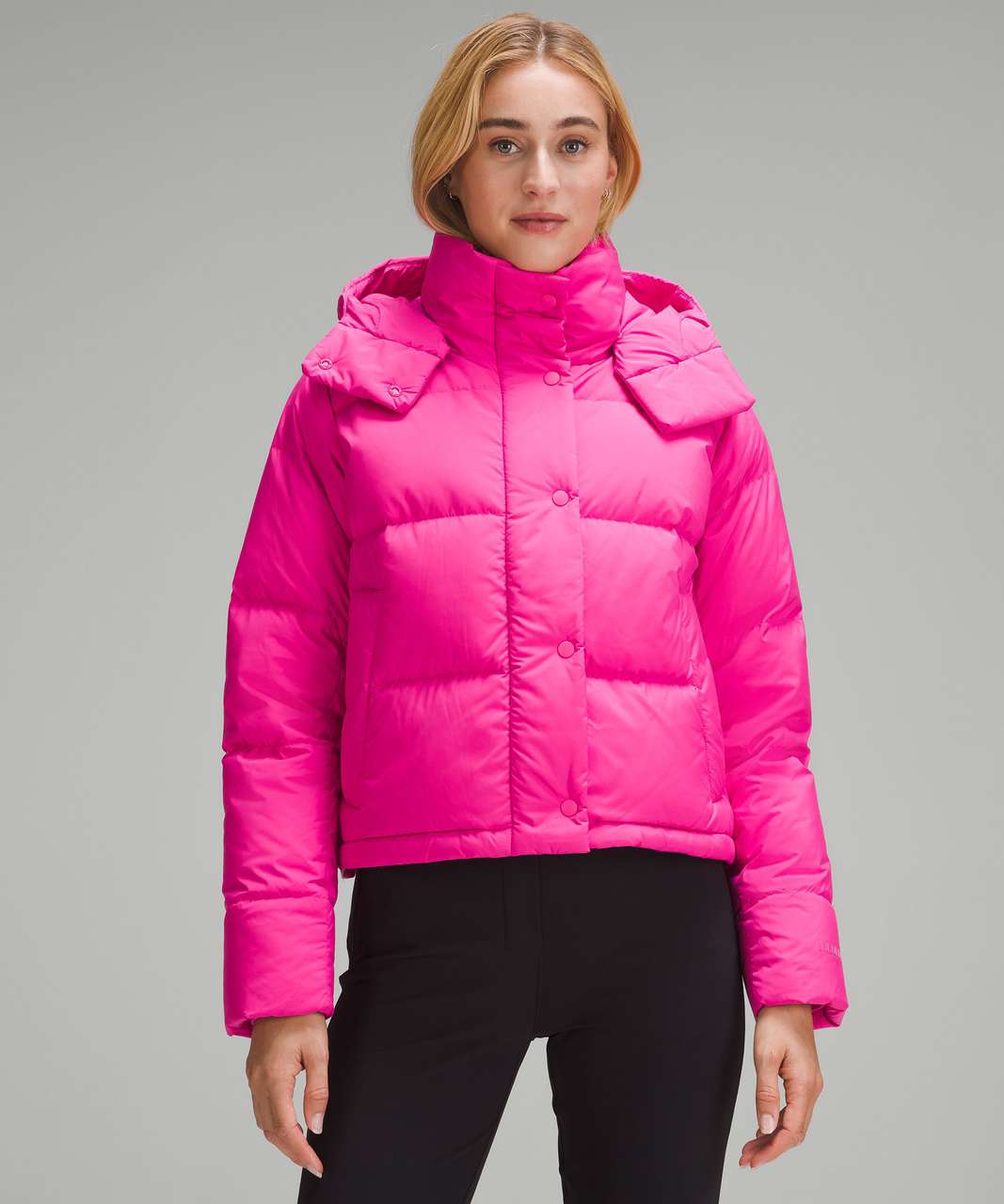 Lululemon Wunder Puff Cropped Jacket - Sonic Pink