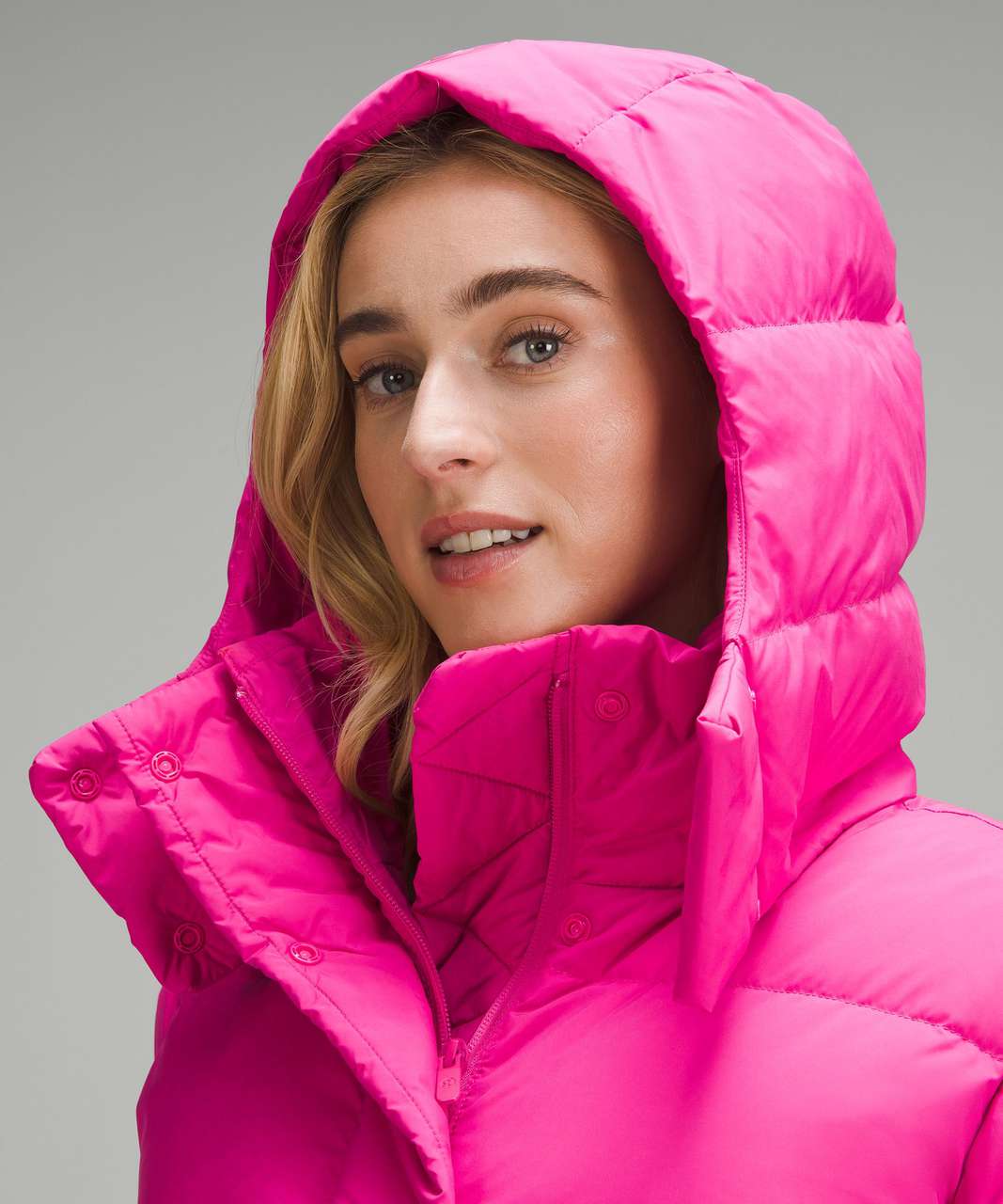 SONIC PINK Wunder Puff Cropped Vest and Jacket - just dropped in NZ/AUS!!!  : r/lululemon