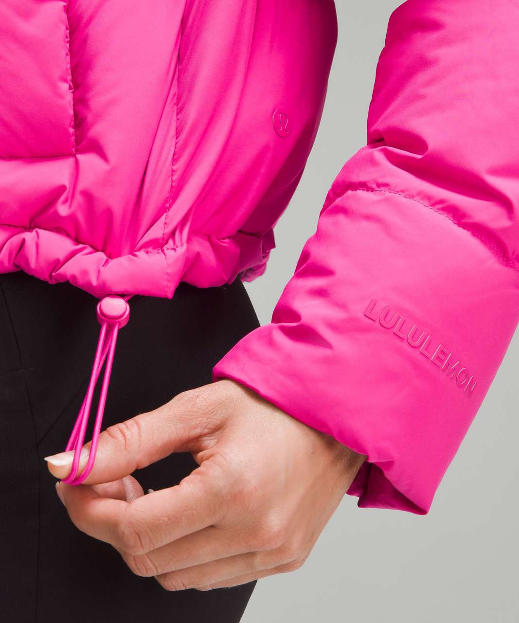 Lululemon Wunder Puff Cropped Jacket - Sonic Pink