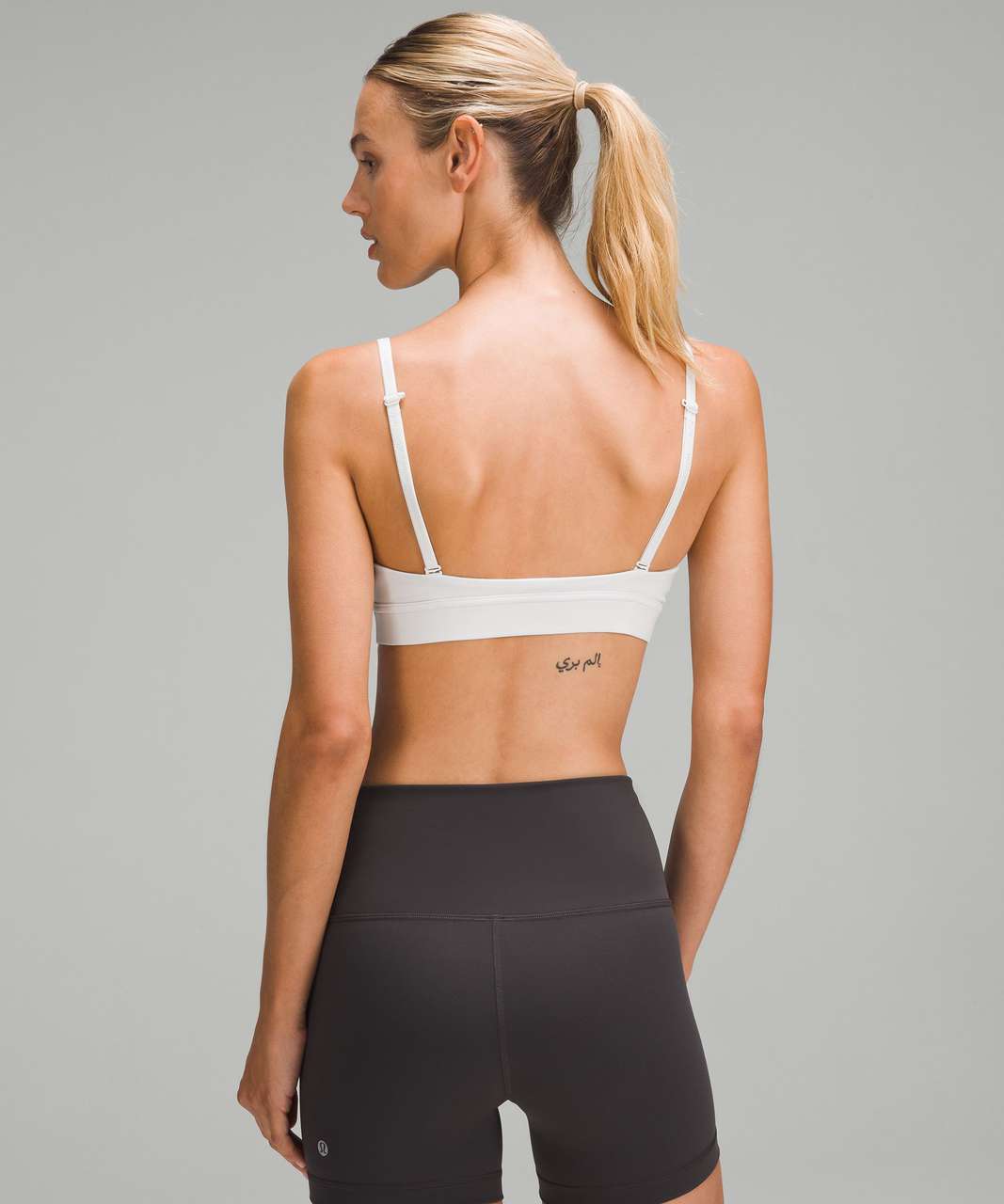 Lululemon License to Train Triangle Bra Light Support, A/B Cup *Logo - Light  Vapor - lulu fanatics