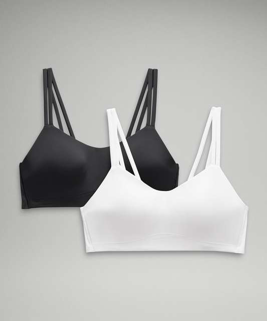 Lululemon Like a Cloud Bra 2 Pack *Light Support, B/C Cup - Black / Pink  Peony - lulu fanatics