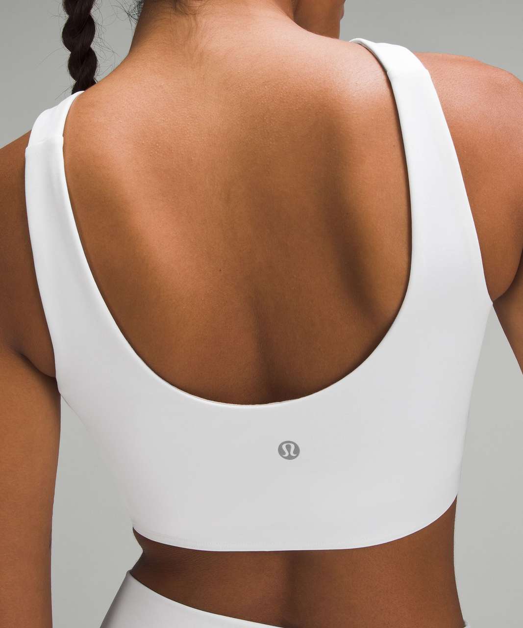 Lululemon SmoothCover Front Cut-Out Yoga Bra *Light Support, A/B Cup - White