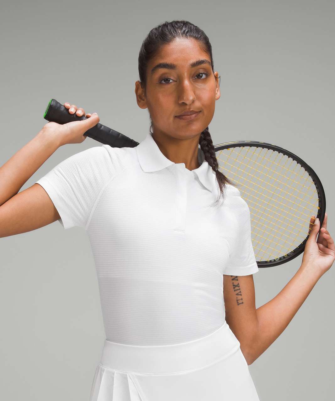 Lululemon Swiftly Tech Short-Sleeve Polo Shirt - White / White