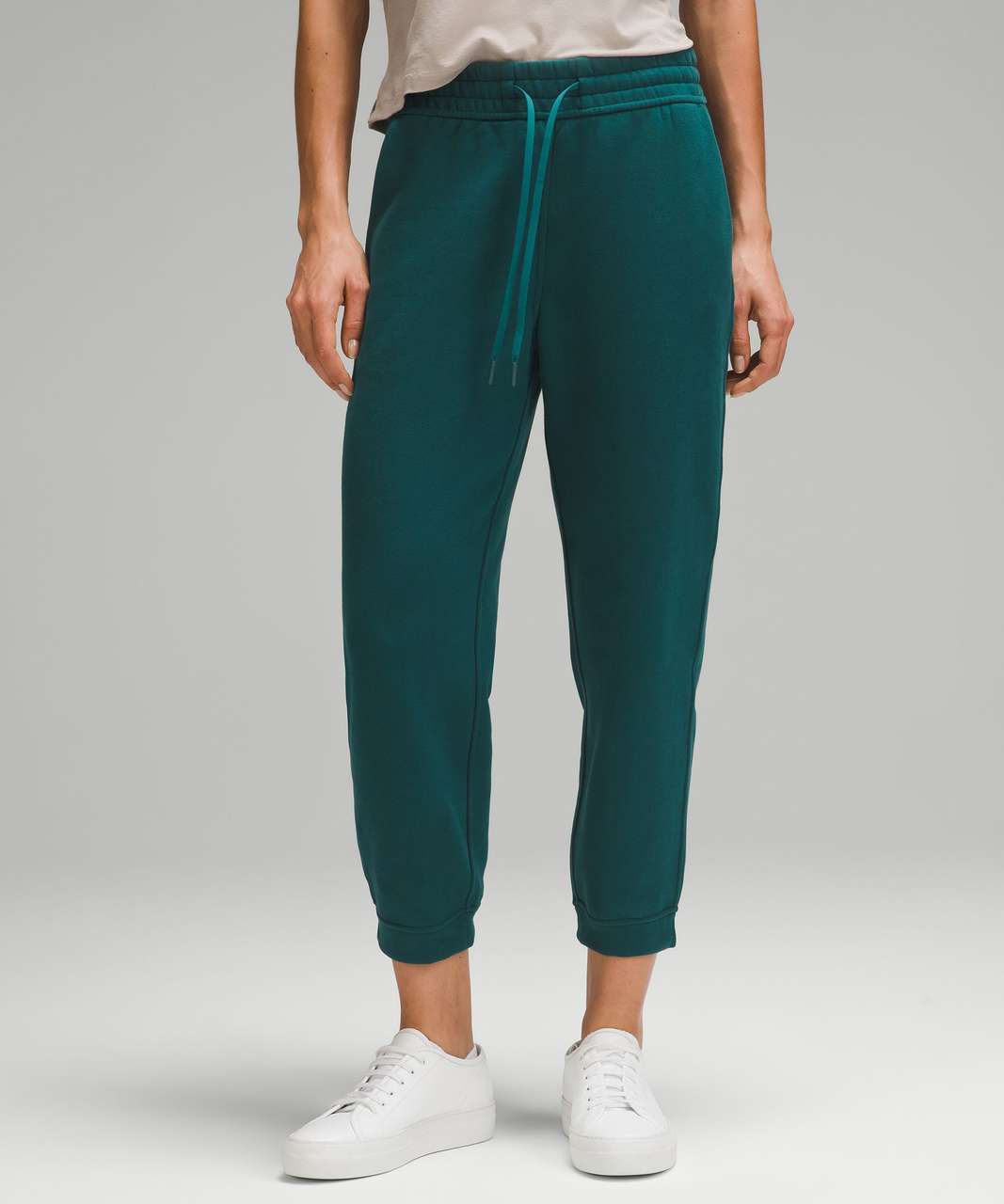 Lululemon Loungeful High-Rise Cropped Jogger - Storm Teal - lulu fanatics