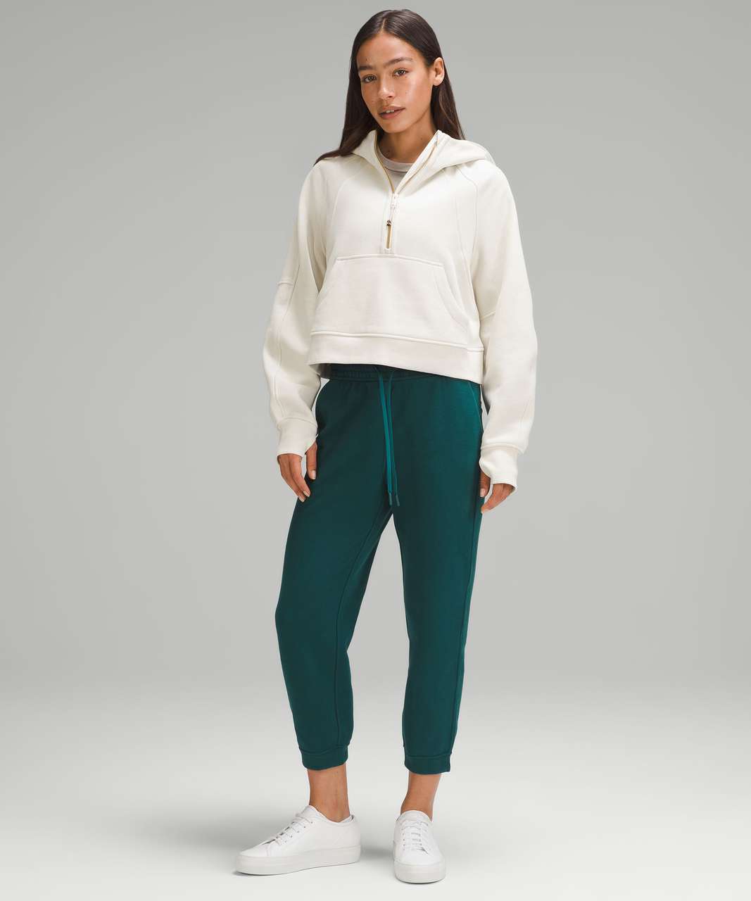 Lululemon Loungeful High-Rise Cropped Jogger - Storm Teal - lulu fanatics