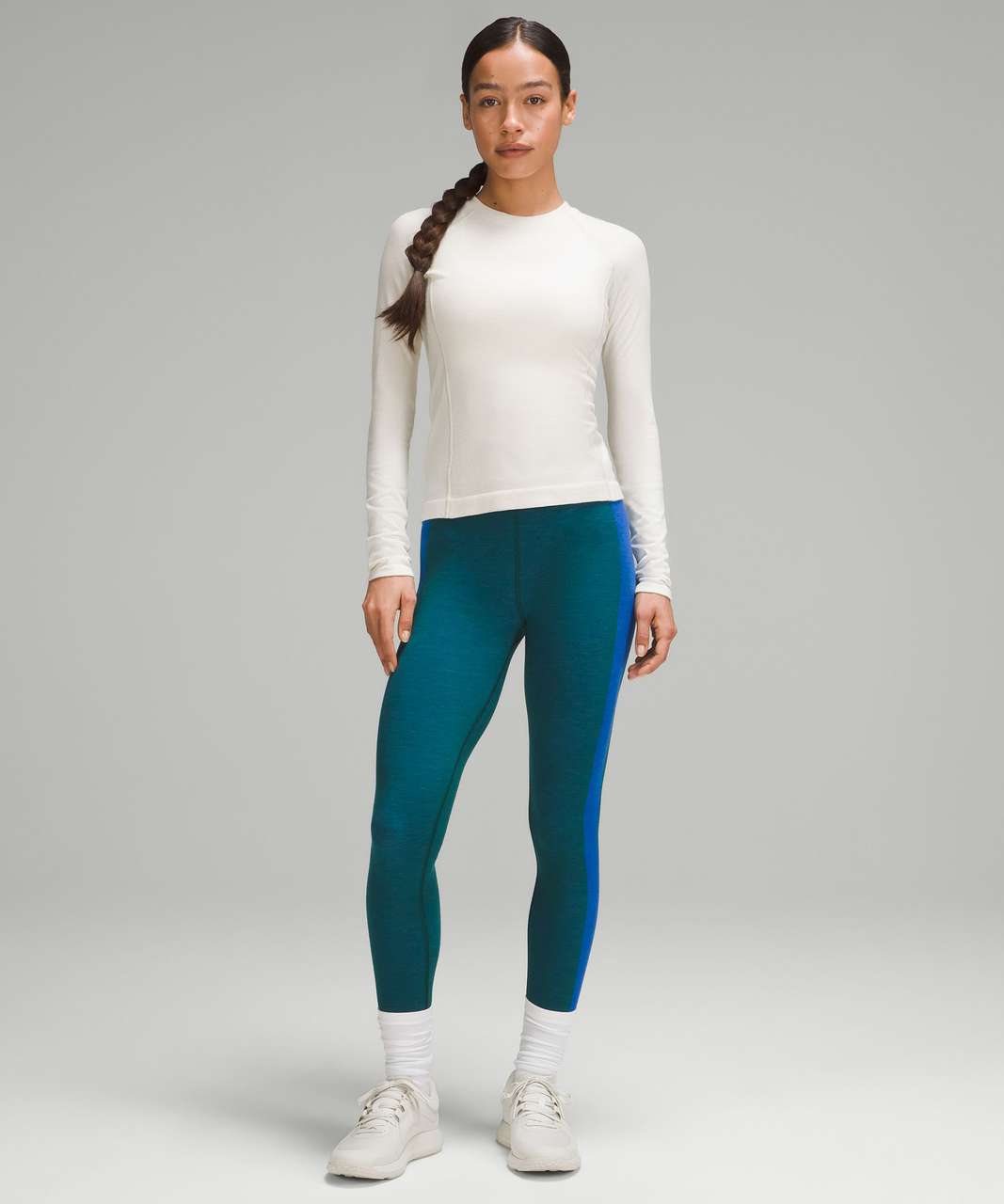 Lululemon Keep the Heat Thermal High-Rise Tight 28 *Colourblock - Storm  Teal / Blazer Blue Tone - lulu fanatics