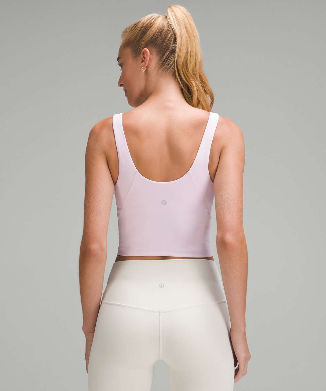 NWT Lululemon Size 2 Align High Neck Tank Crop Built In Bra PKPI Pink Peony