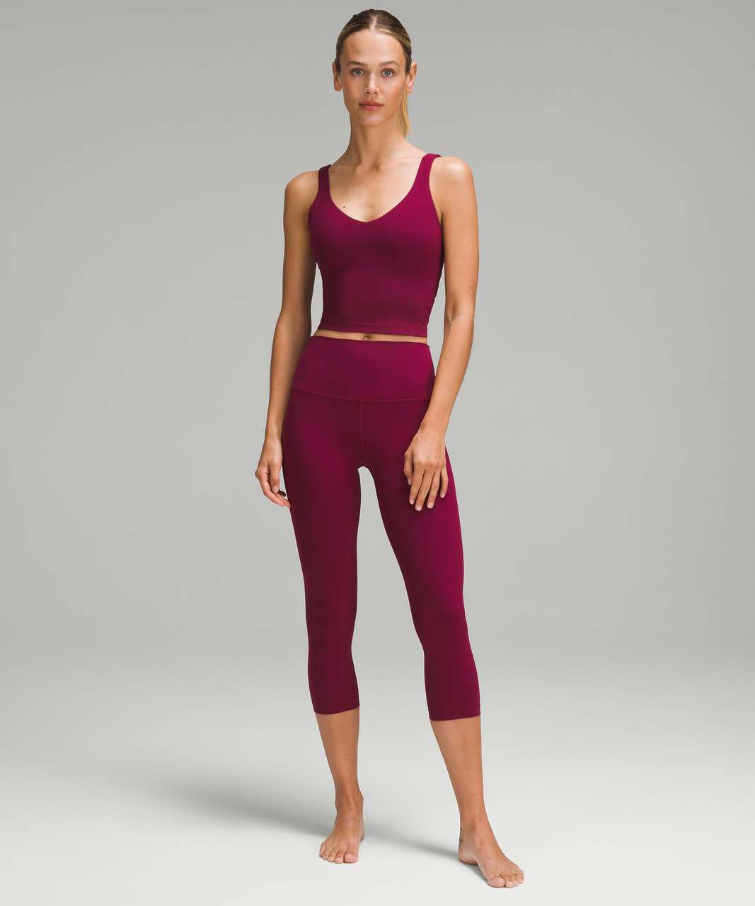 Lululemon Align Ribbed High-Neck Tank Top - Roasted Brown - lulu fanatics