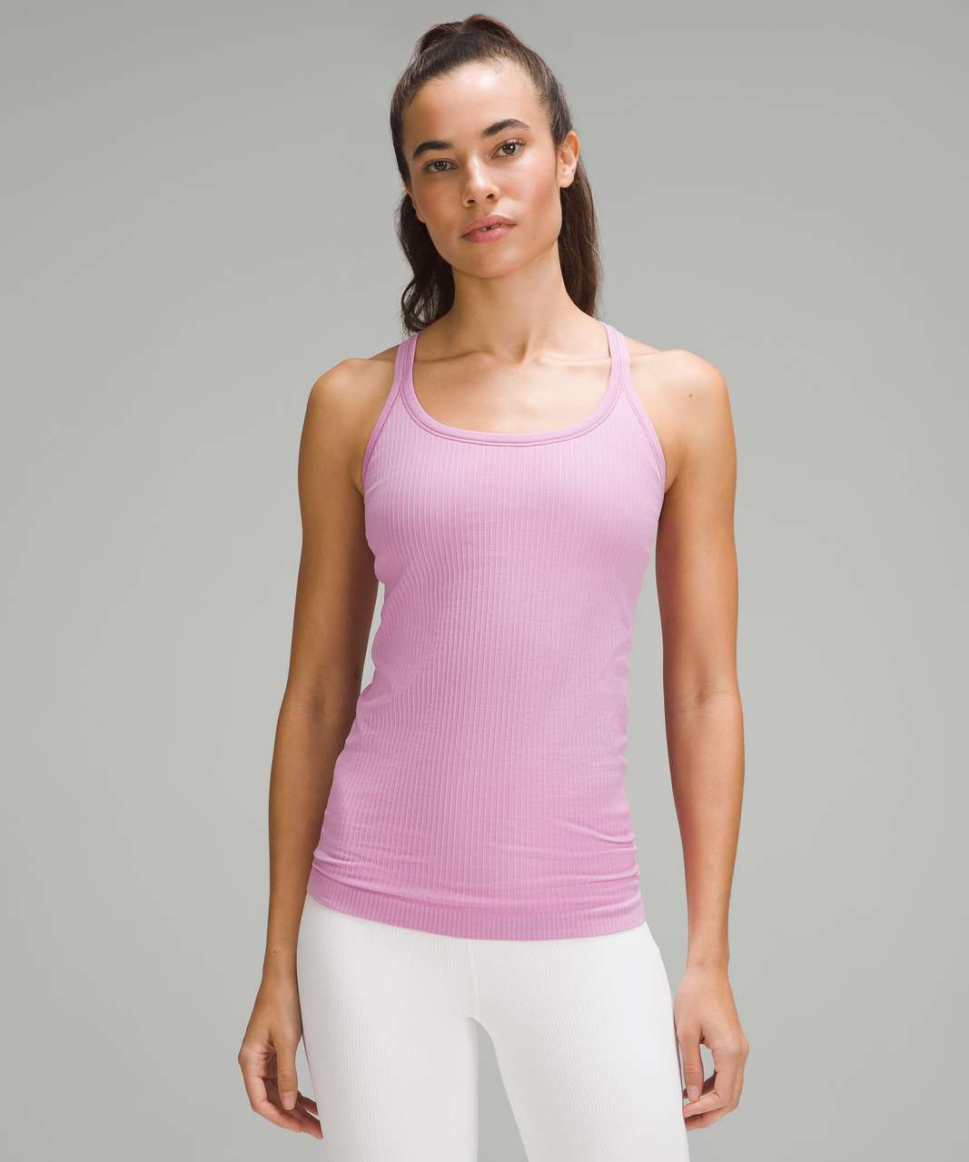 Green The Dylan Tank Top in Light Mauve – TULAROSA