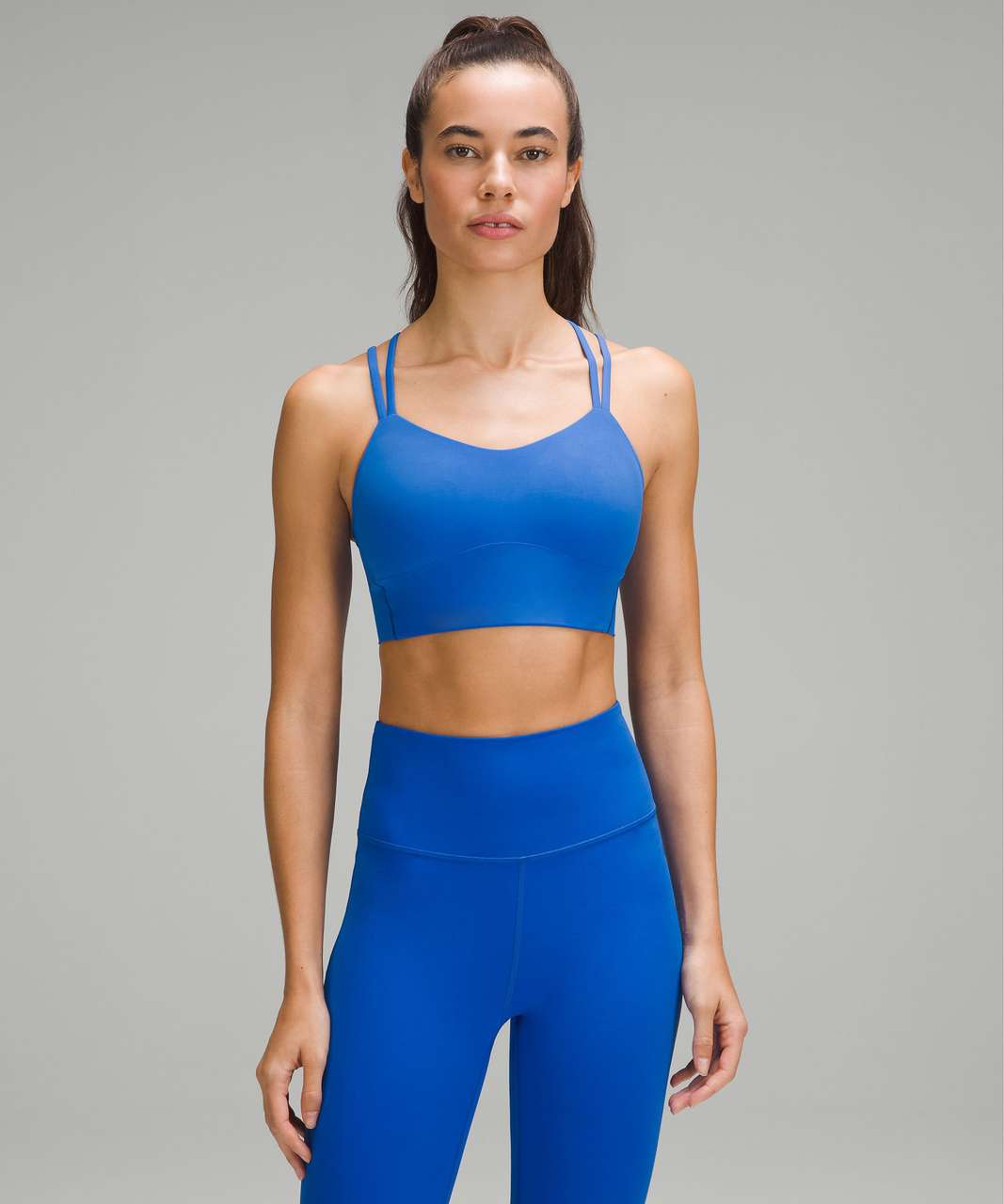 Lululemon Like a Cloud Longline Bra *Light Support, B/C Cup - Blazer Blue  Tone - lulu fanatics