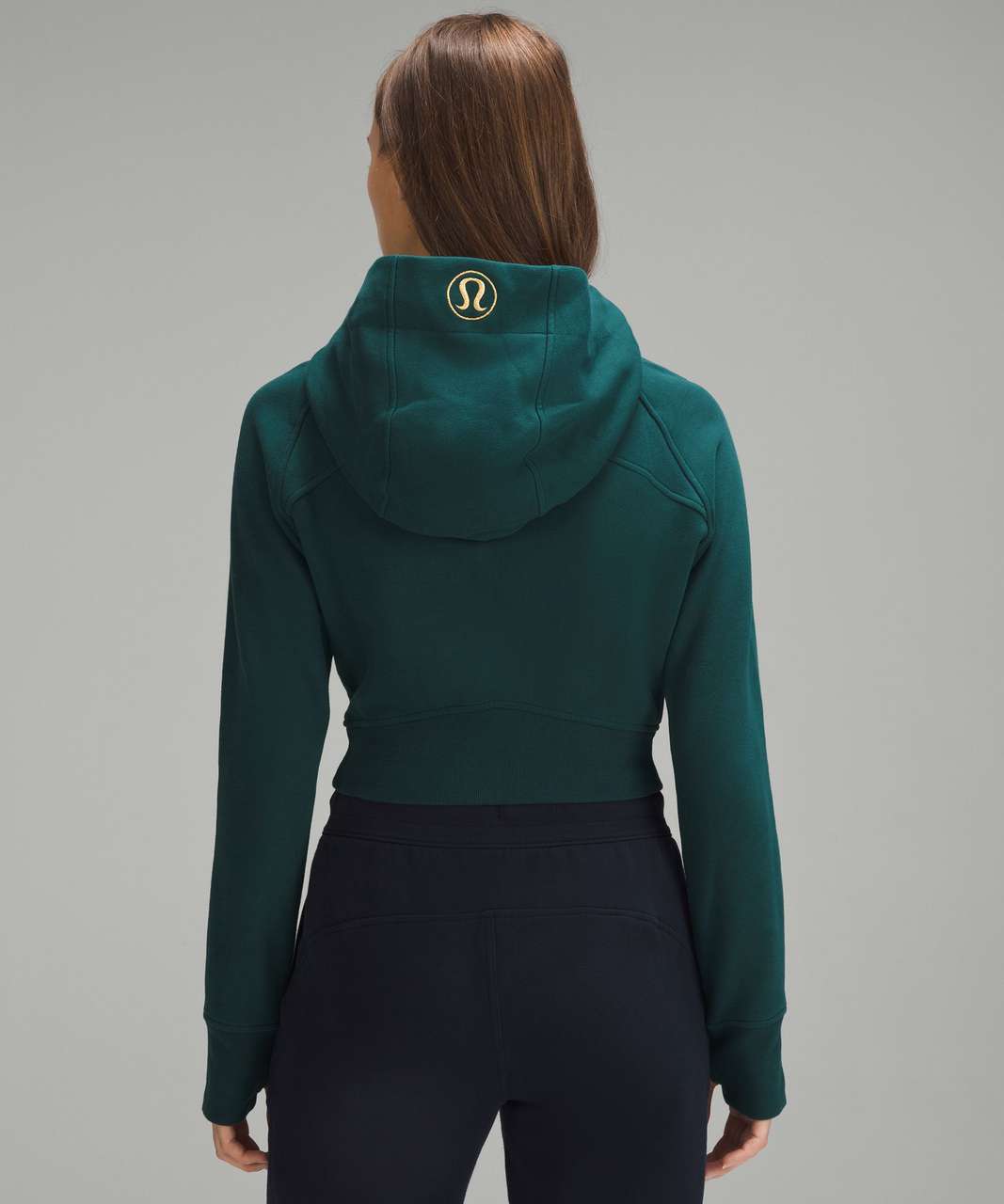 Lululemon Scuba Full-Zip Cropped Hoodie - Storm Teal