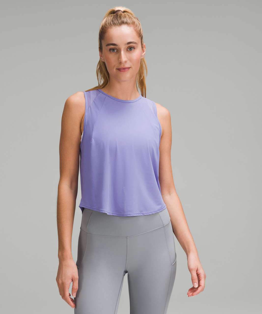 Lululemon Sculpt Cropped Tank Top - Dark Lavender