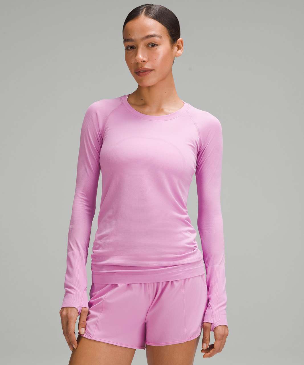 Lululemon Swiftly Tech Long-Sleeve Shirt 2.0 - Dahlia Mauve / Dahlia Mauve