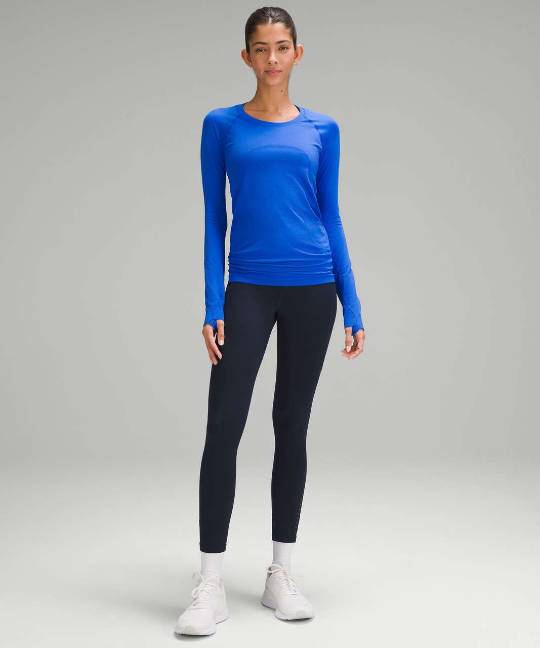 NWT Lululemon Swiftly Tech LS Shirt 2.0 *Race~SZ:2,4,6,8,10,12~Blazer Blue  Tone