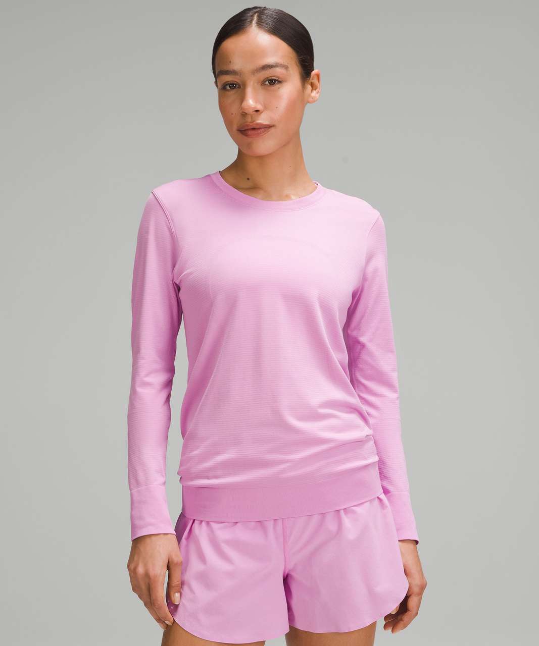 Lululemon Swiftly Relaxed Long-Sleeve Shirt - Dahlia Mauve / Dahlia Mauve