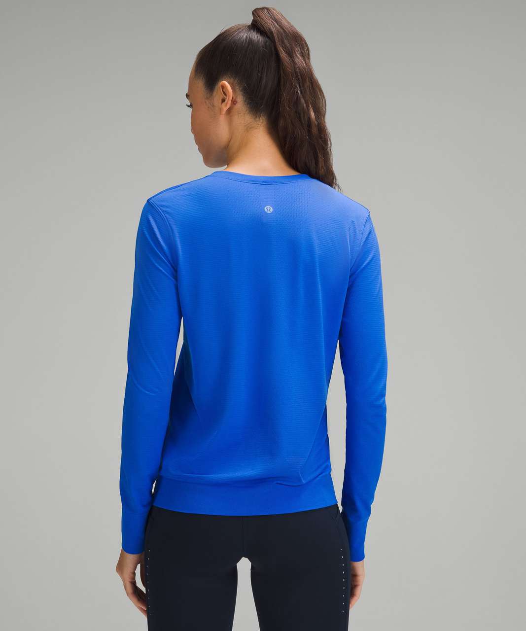 Lululemon Swiftly Tech Long Sleeve Shirt 2.0 *Race Length - Distorted Noise  Mineral Blue / Blazer Blue Tone - lulu fanatics