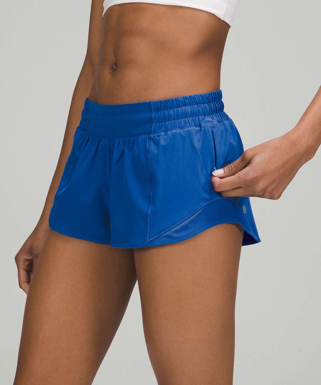 Lululemon Hotty Hot Low-Rise Lined Short 2.5" - Blazer Blue Tone