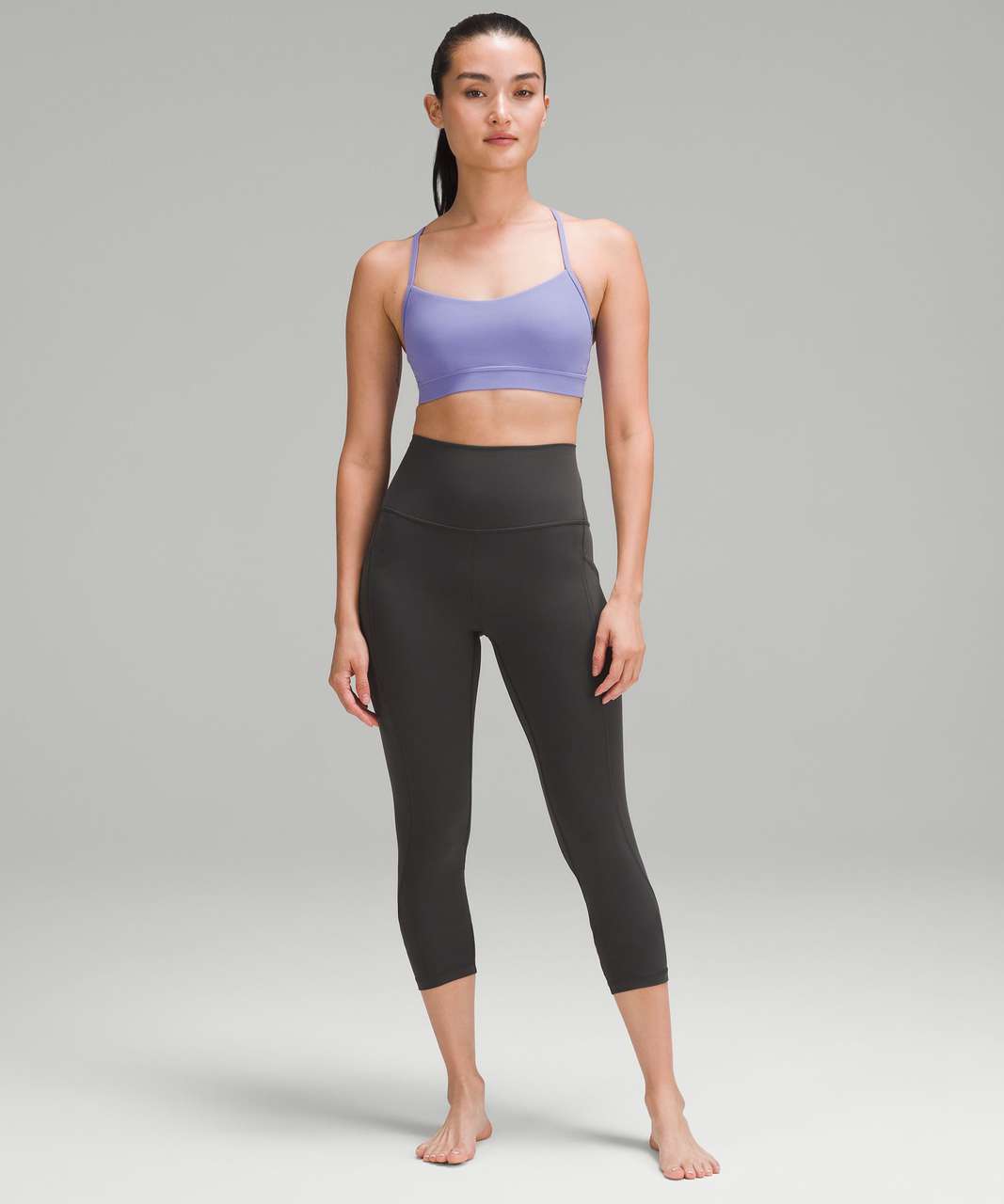 Lululemon Flow Y Bra Nulu *Light Support, A–C Cups - Maldives Green - lulu  fanatics