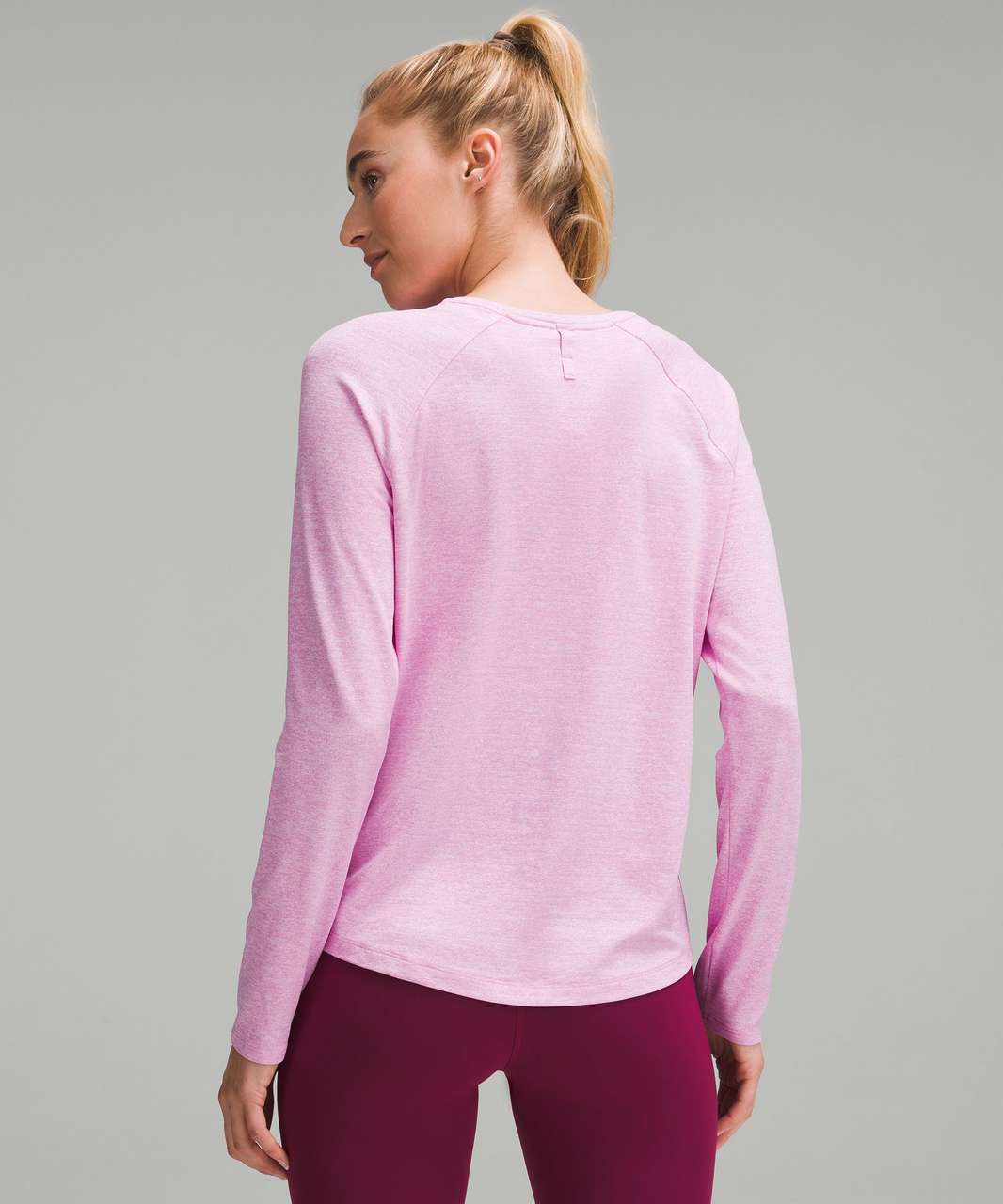 Lululemon License to Train Classic-Fit Long-Sleeve Shirt - Heathered Dahlia Mauve