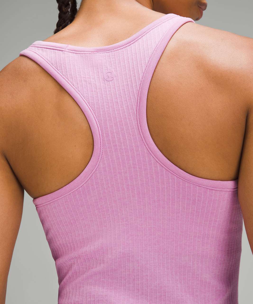 ❤️ Lululemon Ebb to Street Cropped Racerback Tank Top Size 4 Pink Lychee --  NWT!