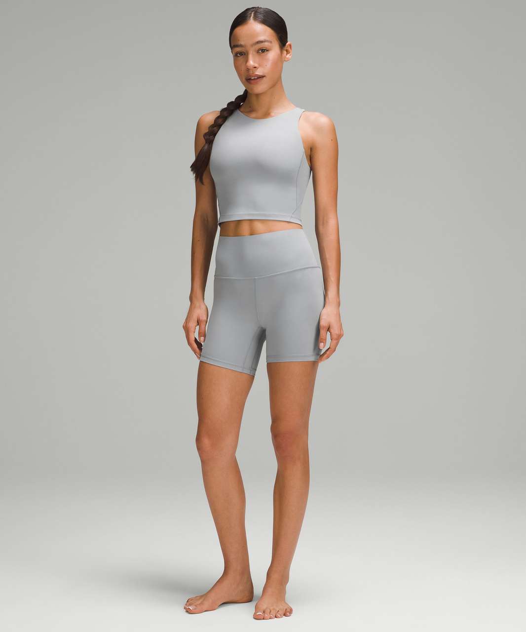 Lululemon Align High-Neck Tank Top - Rhino Grey - lulu fanatics