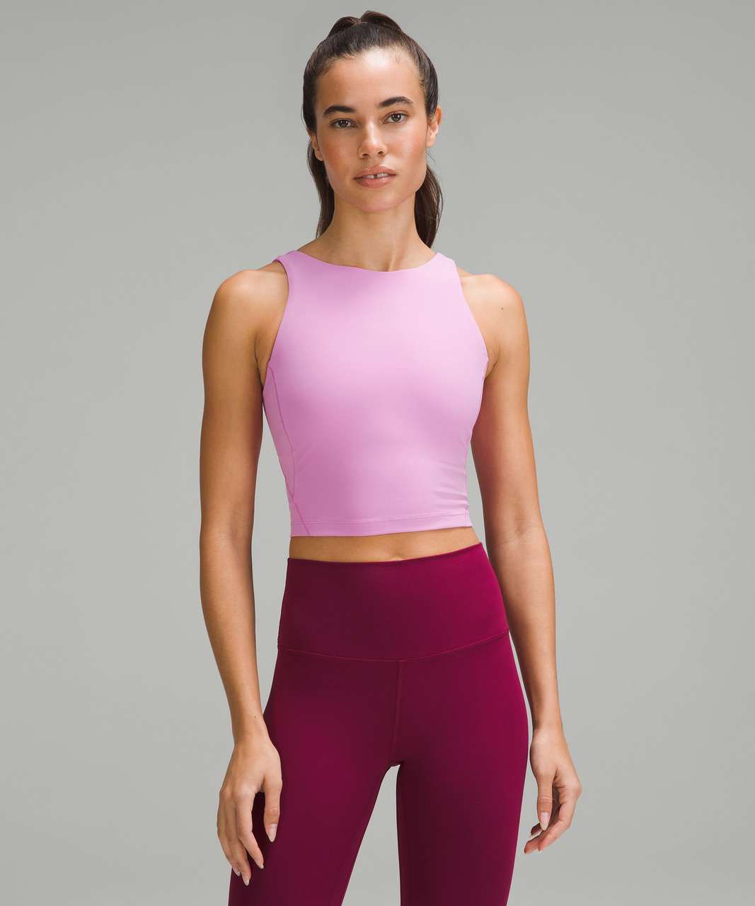 high neck align tank + black groove pants 💕 pink taupe is dreamy 🤤 :  r/lululemon