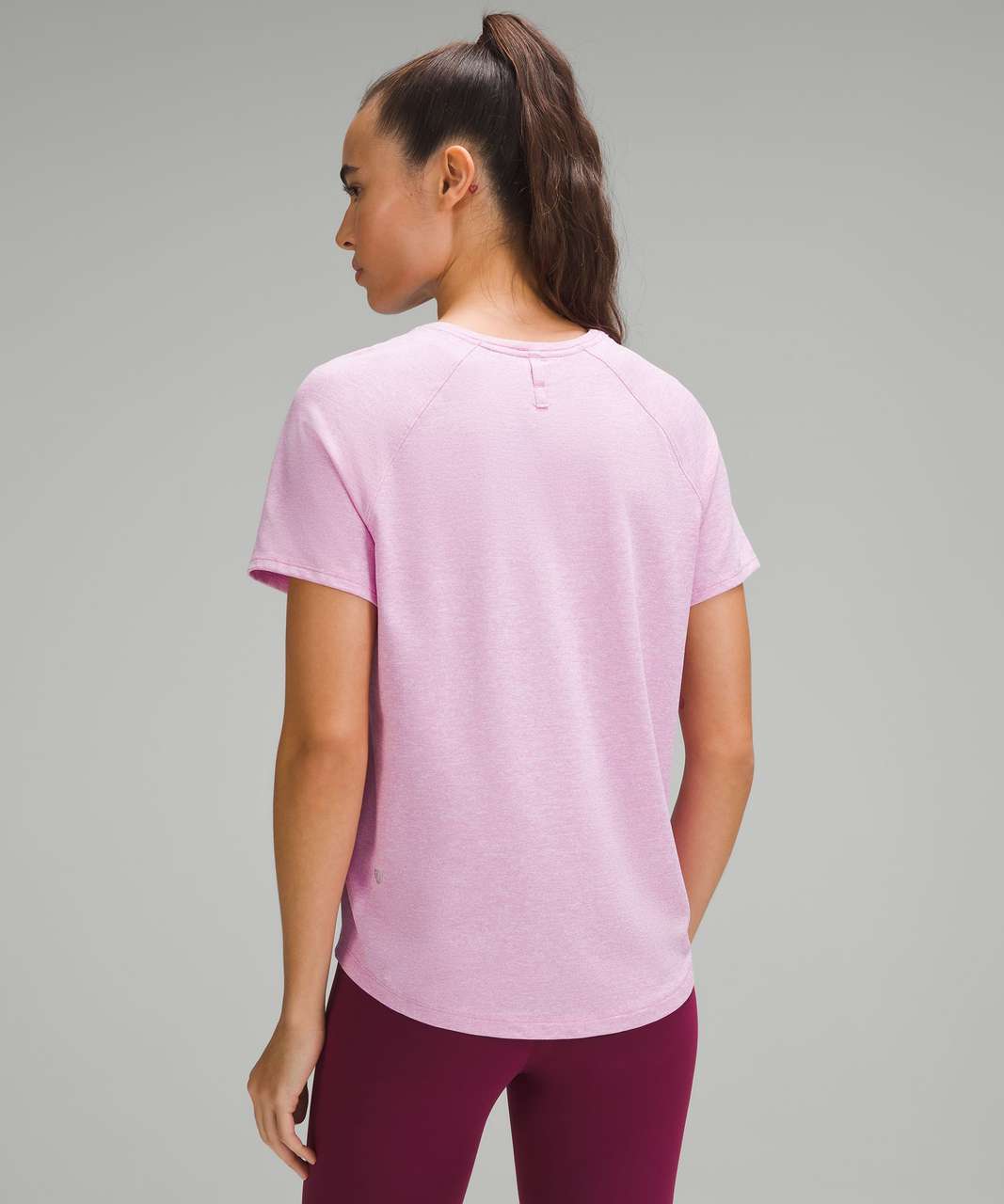 Lululemon License to Train Classic-Fit T-Shirt - Heathered Dahlia Mauve