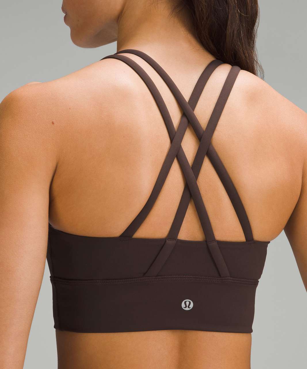 Lululemon Energy Longline Bra *Medium Support, B–D Cups - Espresso - lulu  fanatics