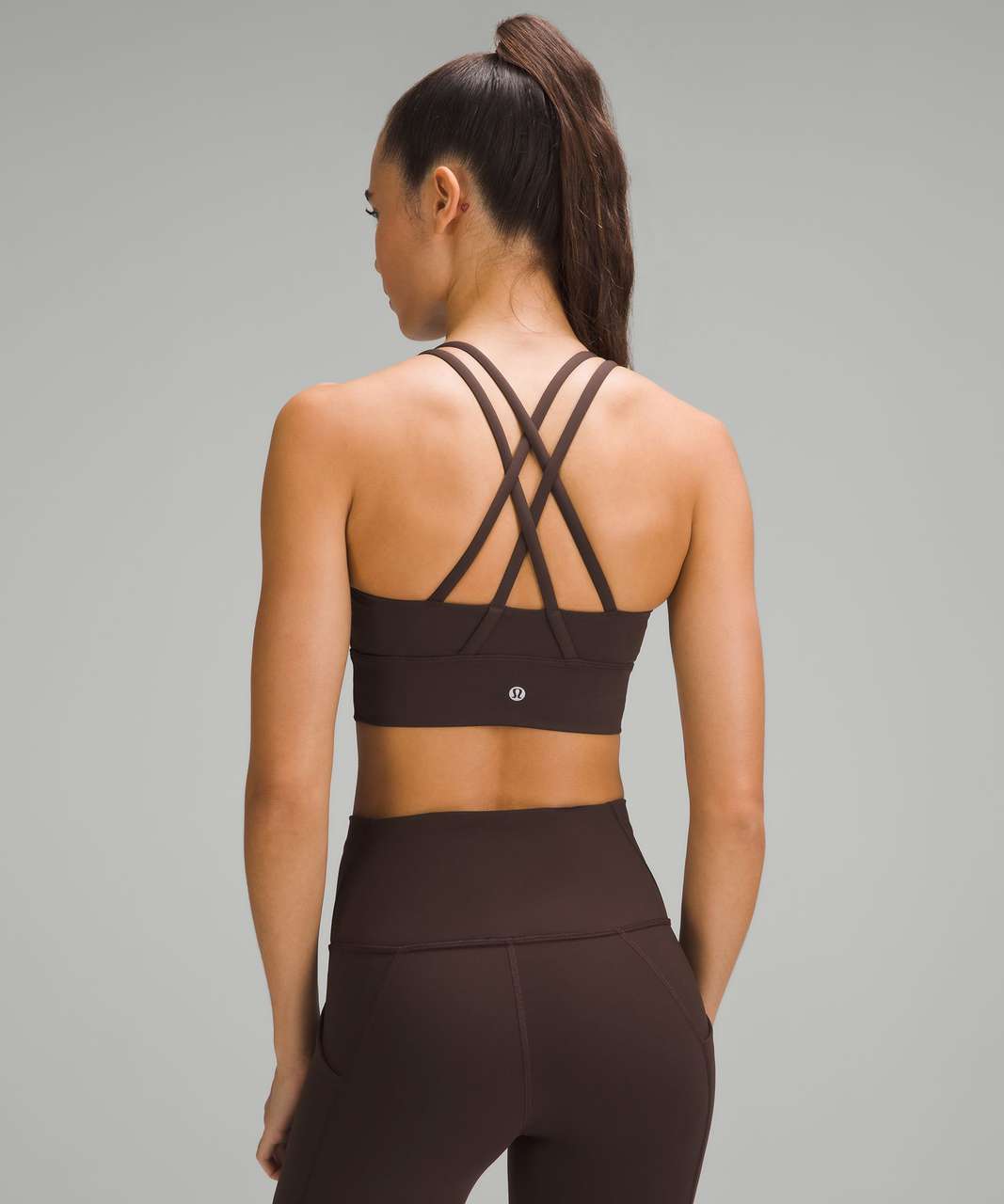 Lululemon Energy Longline Bra *Medium Support, B–D Cups - Espresso