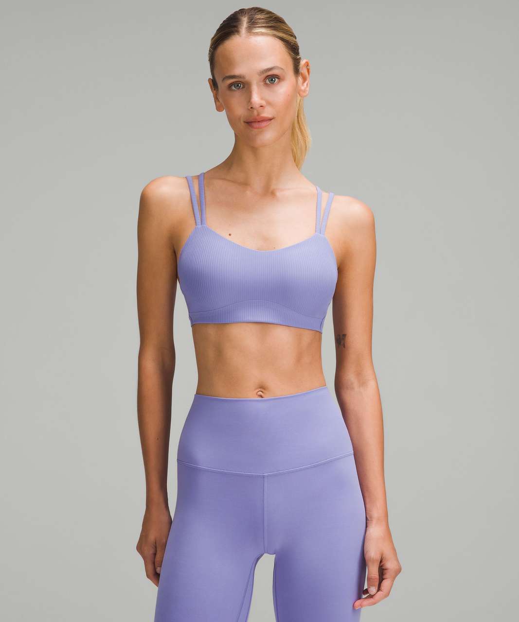 Lululemon Like a Cloud Ribbed Bra *Light Support, B/C Cup - Dark Lavender - lulu  fanatics