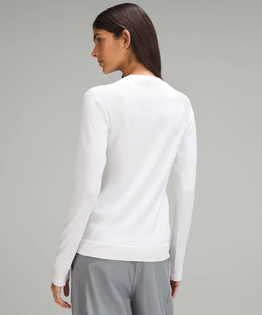 Lululemon Rest Less Pullover - Colour Rib White / White